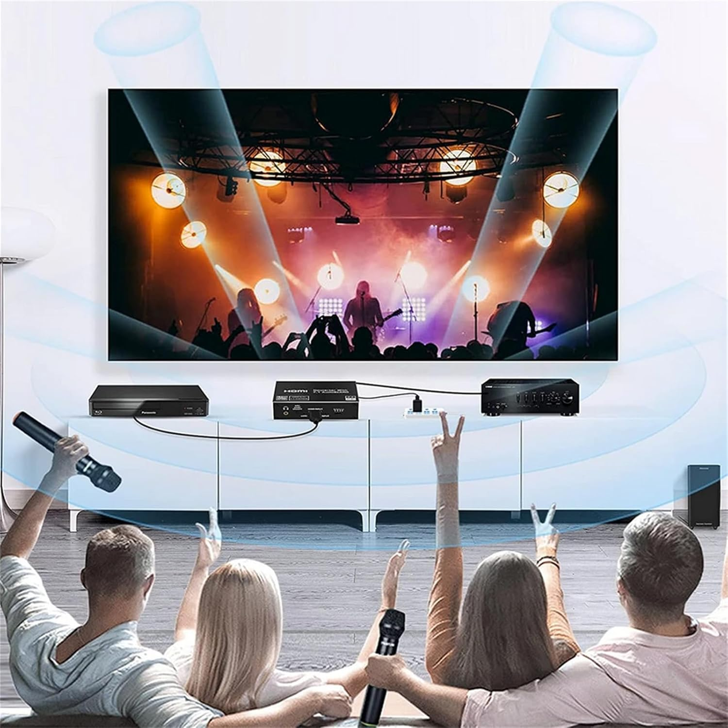 MOUDOAUER EARC HDMI 2.0 Audio Extractor 4K@120Hz HDMI to Optical 3.5Mm AUX Audio Adapter Supports 4K 1080P image number 4