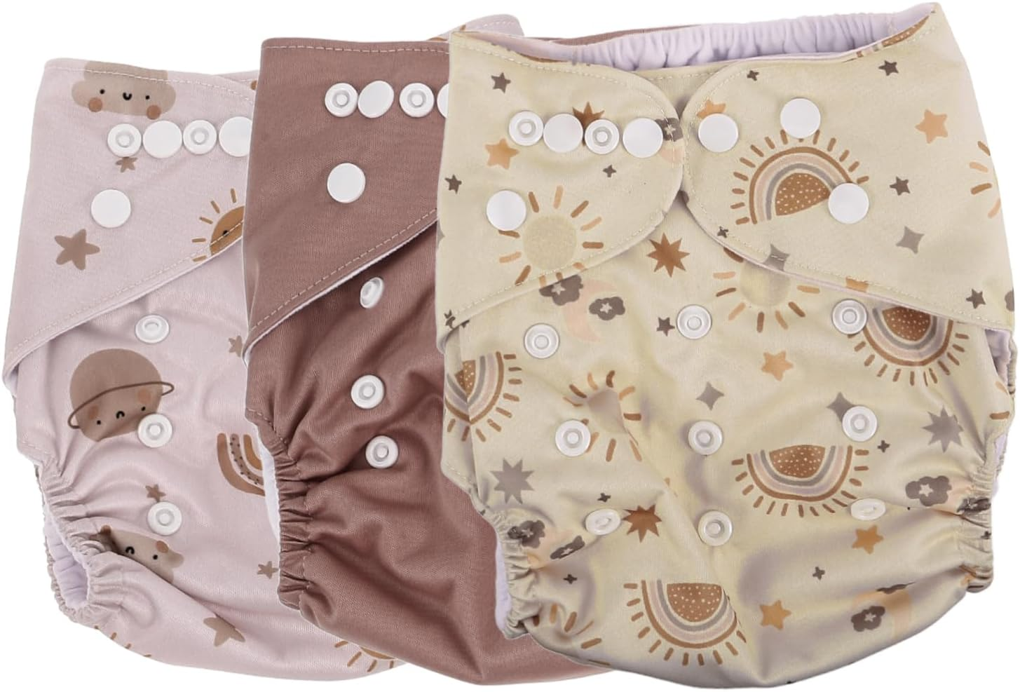 Cloth Diapers Reusable Diaper for Newborn for Swim Unisex Cloth Nappies Pink image number 6