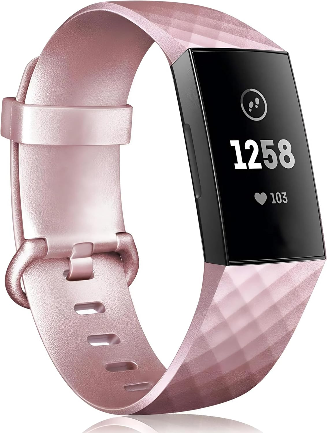 Ezonedeal Sport Bands for Fitbit Charge 4 Band & Fitbit Charge 3 Bands, Soft Silicone Adjustable Replacement Wristbands Women/Men for Fitbit Charge 4 / Fitbit Charge 3 / Charge 3 SE