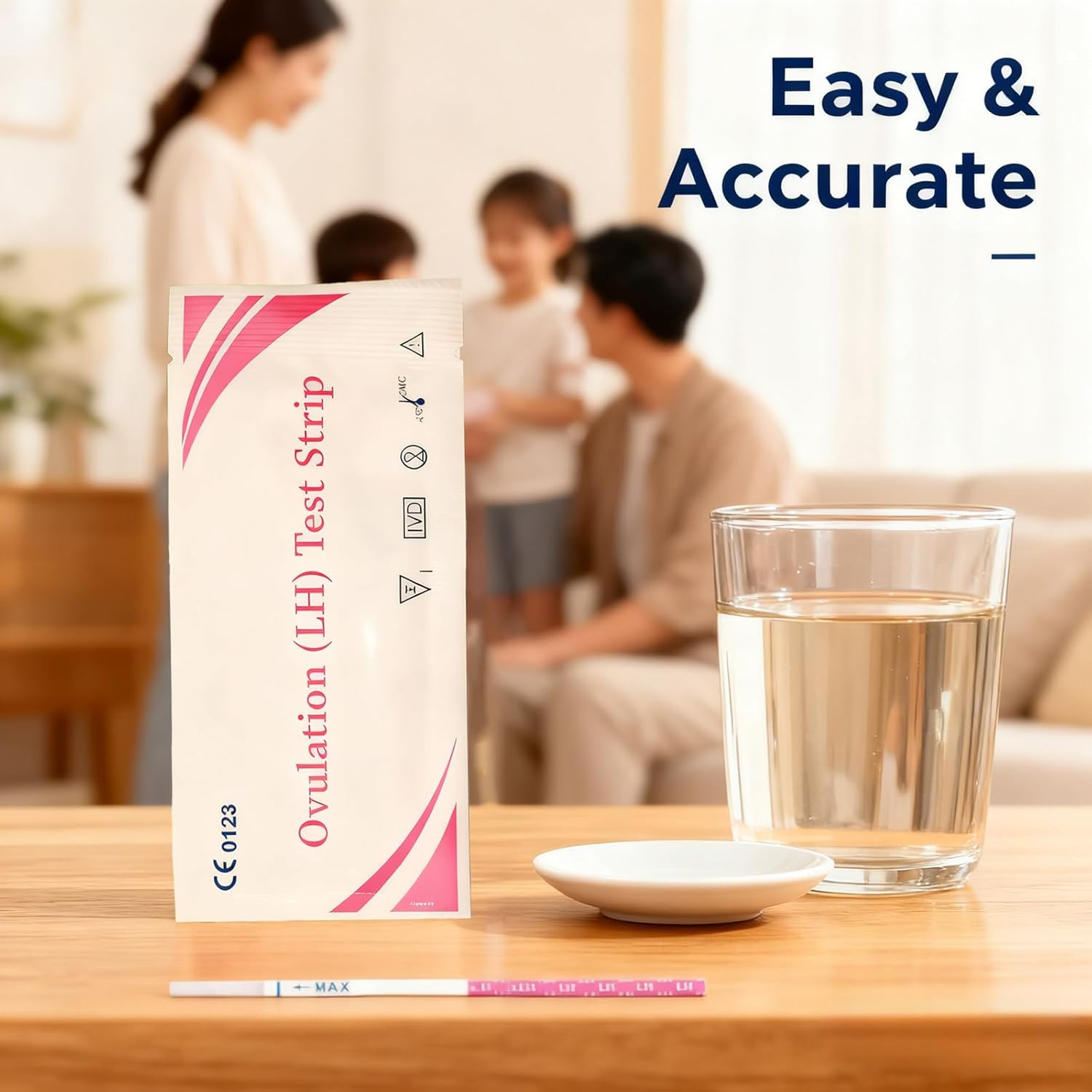100Pcs Ovulation Test Strips, Female Ovulation Test Early Detection Kit, Accurate and Sensitive of Easy at Home Ovulation Strips, for Natural Conception People image number 4