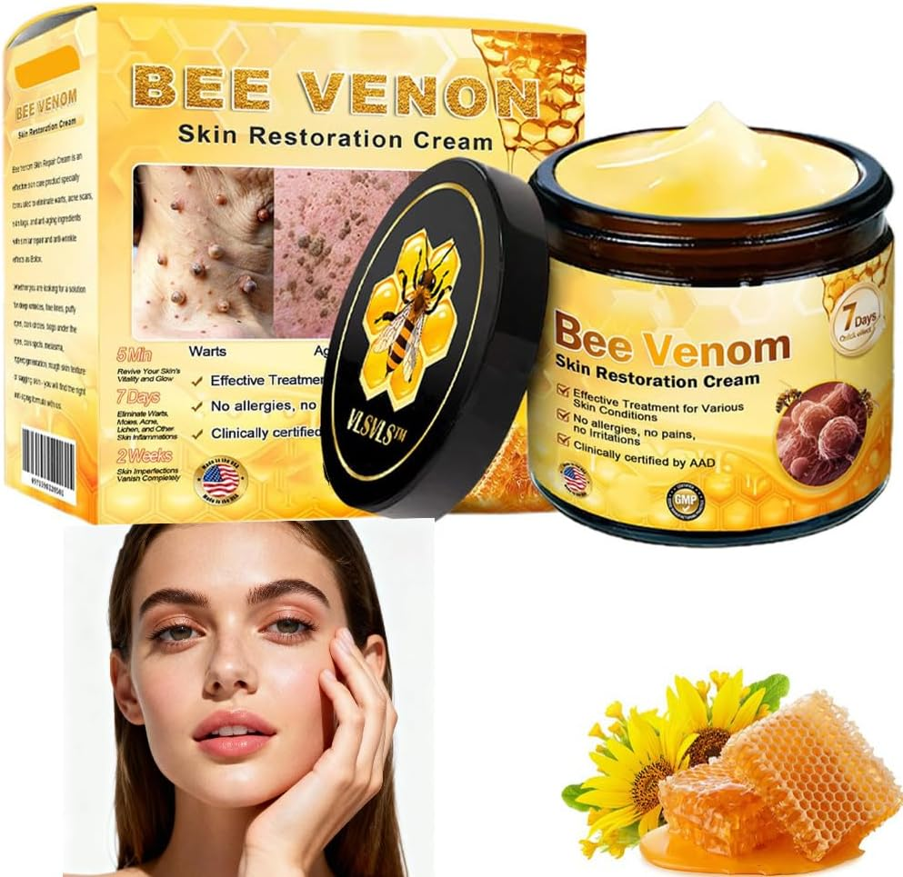 Depehelp Bee Venom Skin Treatment Cream, Face & Body Ointment - Comprehensive Moisturizer for Dry/All Skin Types, Natural Skin Restoration Formula image number 4