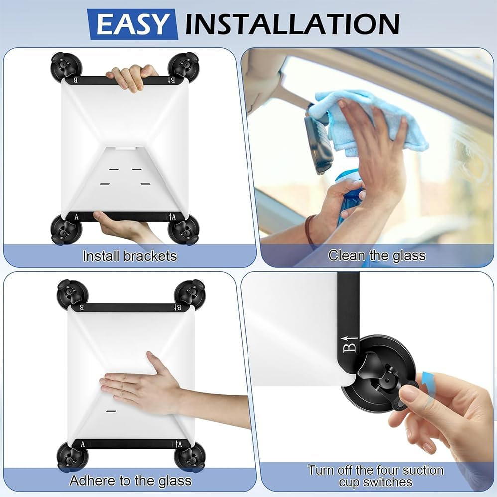 Mini Sunroof Suction Cup Mount for Starlink, Strong Suction Cups Ensure Stable Satellite Signal for Rvs, Boats, and Road Trips, Mini Accessories, Mounting Kit for Car Windows and Sunroofs