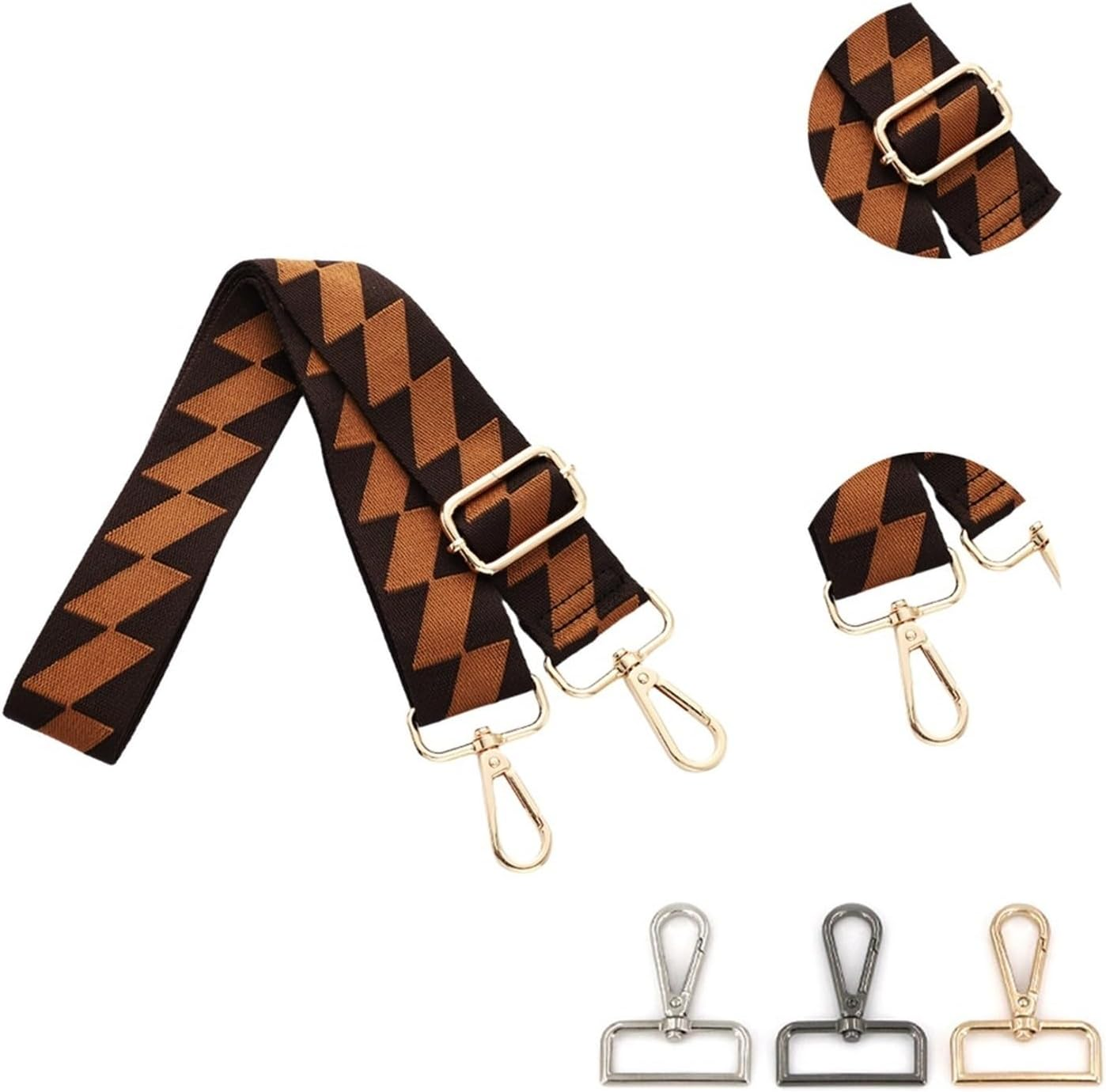 Shoulder Strap Handbag Bag Strap Handbag Strap Adjustable When Carrying Replacement Wallet Handle Shoulder Bag Accessory Crossbody Handbag Replacement Strap (Color : E50, Size : Light Gold Buckle)