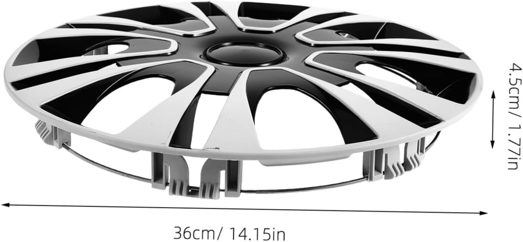 GRIRIW 1Piece Car Wheel Rim Cover Hubcap for Enhanced Vehicle Aesthetics Easy Installation Protector for Car Models White