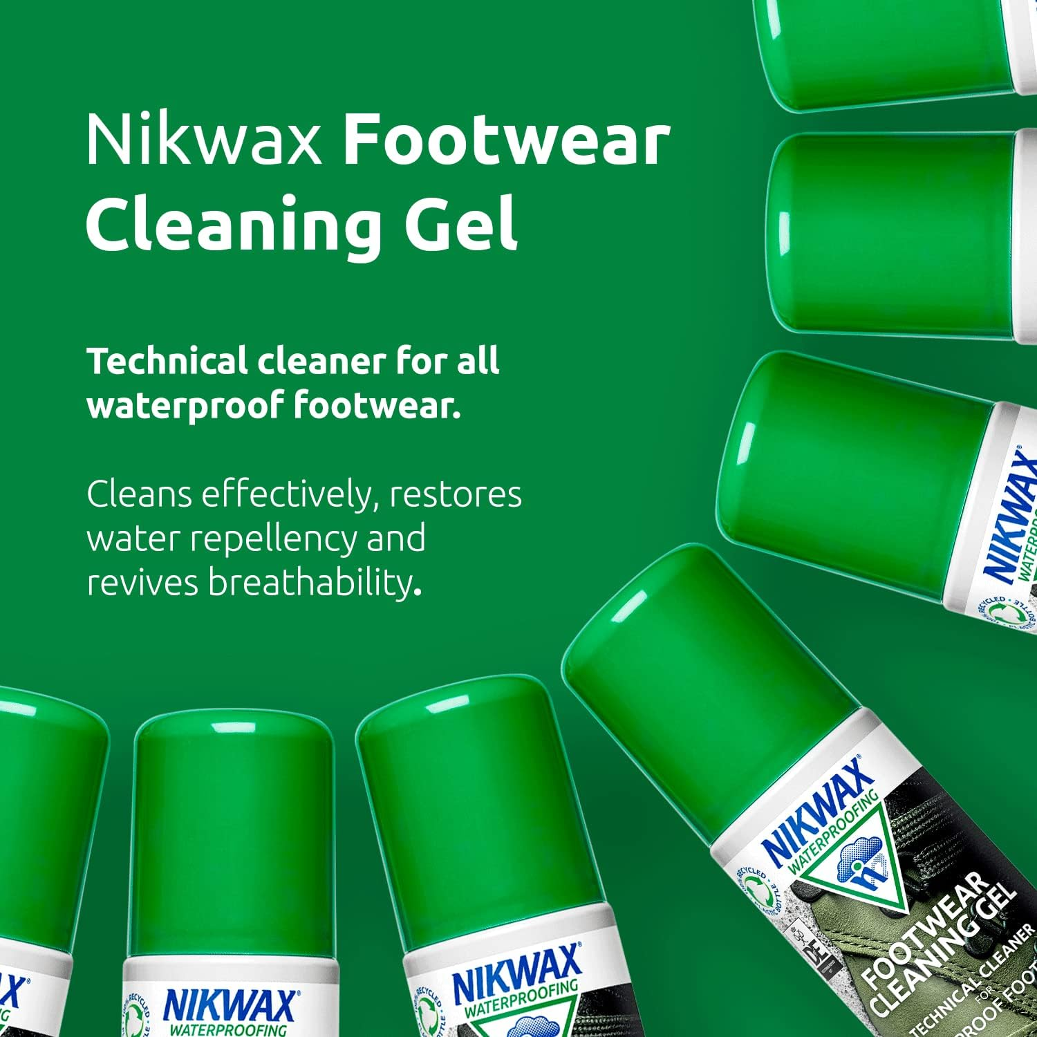 Nikwax Footwear Cleaning Gel Sponge on Cleaner for Waterproof Footwear image number 1