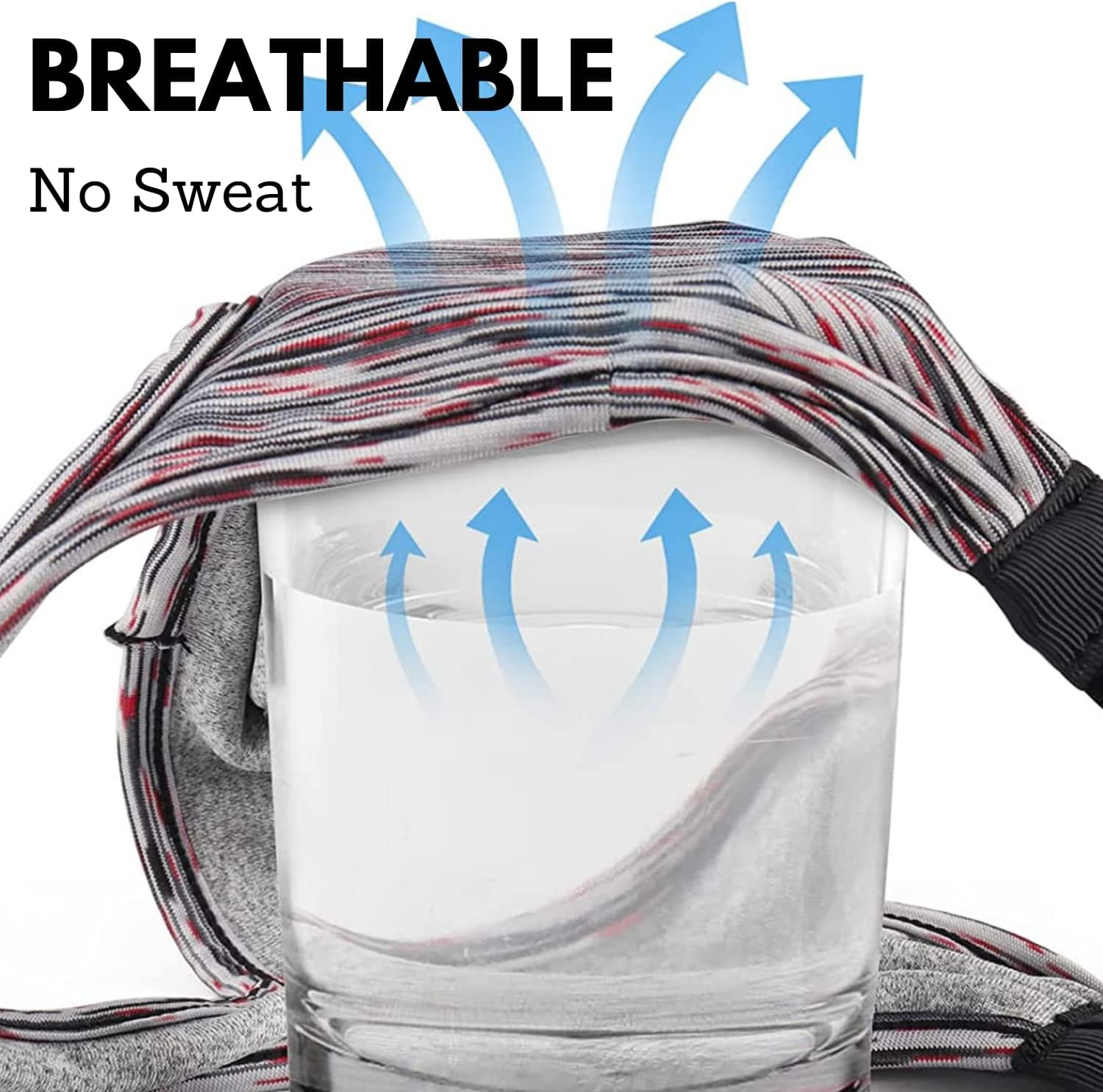 X-Super Home VR Eye Mask Cover Breathable Sweat Band Designed Adjustable Sizes HMD Padding for Use VR Workouts with Virtual Reality Headsets Oculus Quest 2 Go HTC Vive PS VR Gear VR (2Pcs)