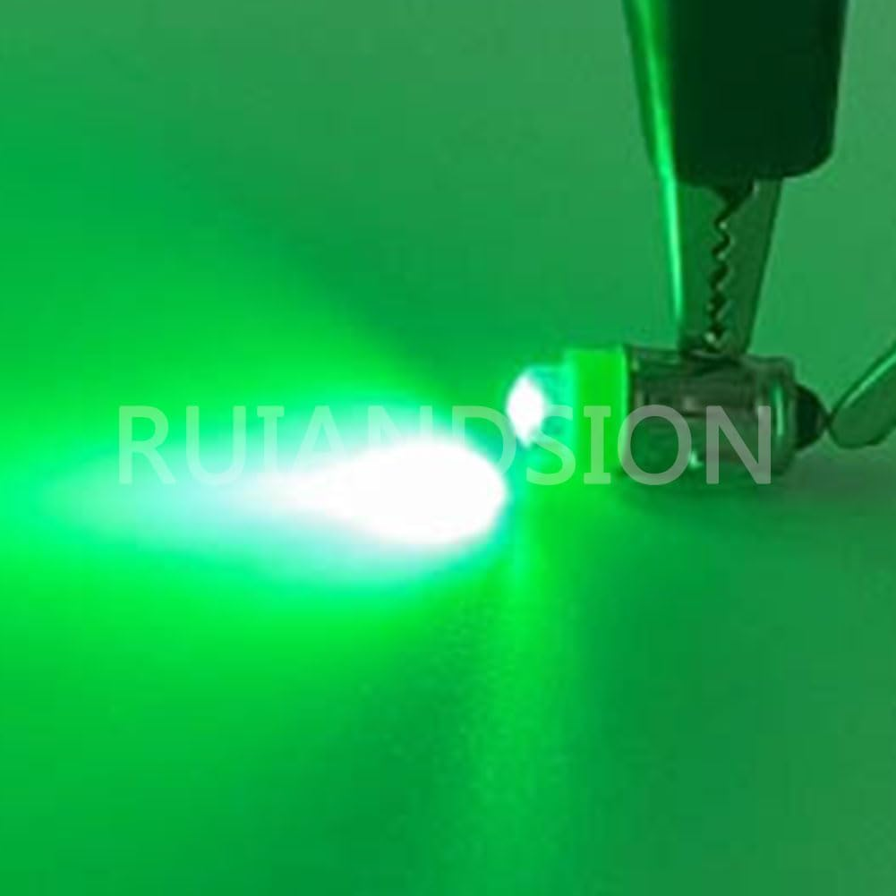 Ruiandsion BA7S Dashboard Light LED Bulbs 12V Green Instrument LED Light ED Interior Bulb Dashboard Indicator Panel Light, Non-Polarity (Pack of 4)