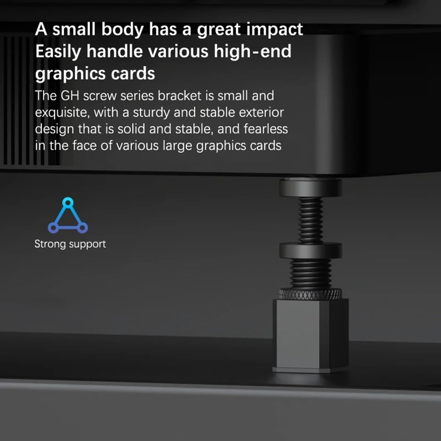 Graphics Card GPU Brace Support（28-50Mm），Video Card Sag Holder Bracket, GPU Stand image number 1
