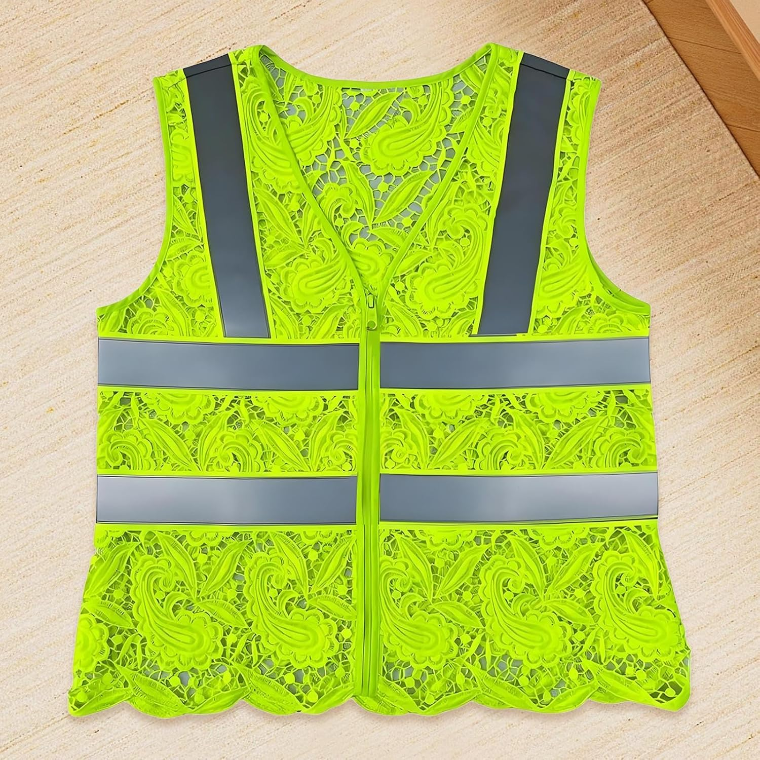 Reflective Vest for Men - Reflective Running Vest for Night Walking - Breathable Jacket Security Accessories for Men Women Kids Runners Cyclists Outdoor Dog Walking image number 5