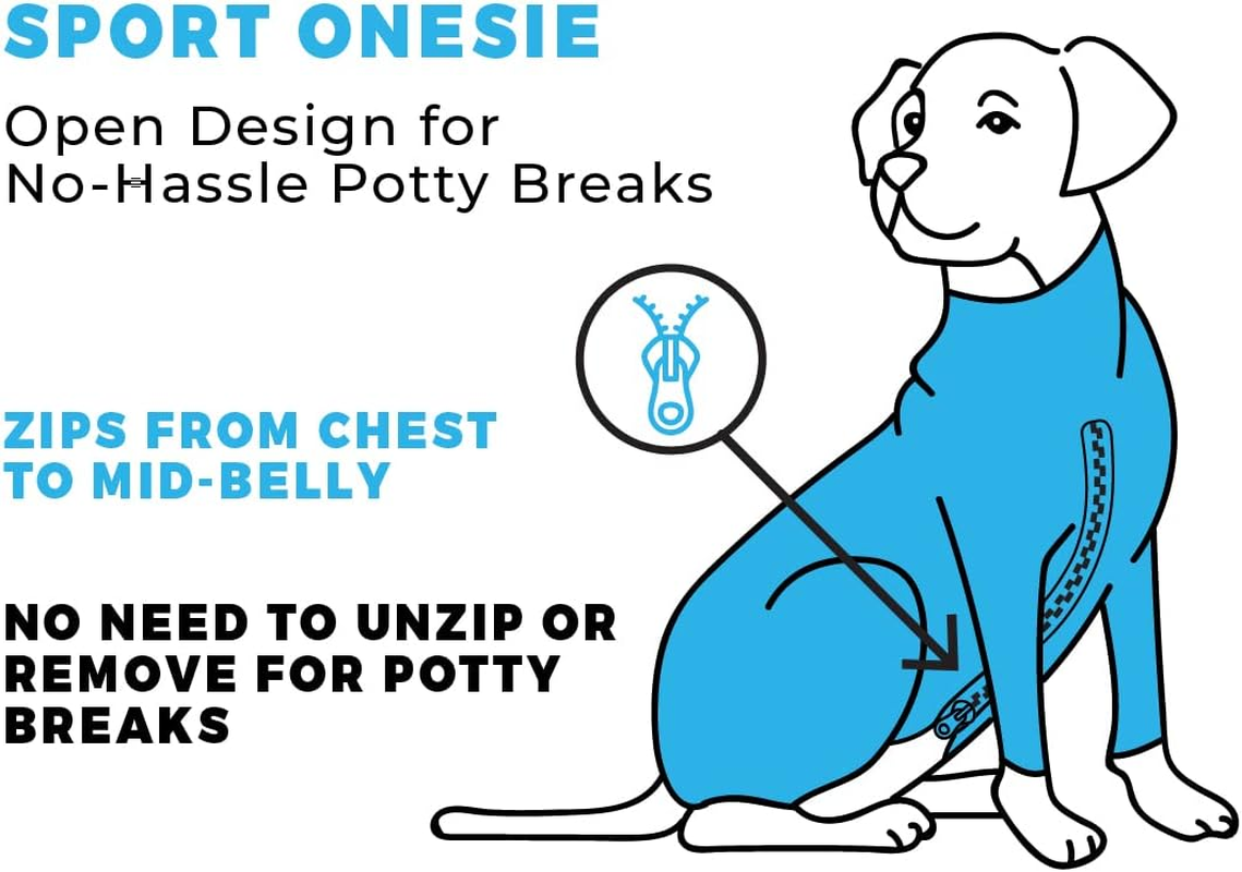 Shed Defender Sport Dog Onesie for Dog Shedding, Seen on Shark Tank, Lightweight Breathable, Bodysuit for Dogs, Pet Jumpsuit, Dog Body Suit, Shed Shirt, Full Body Shed Suit, Hot Spots, Vet Approved image number 5