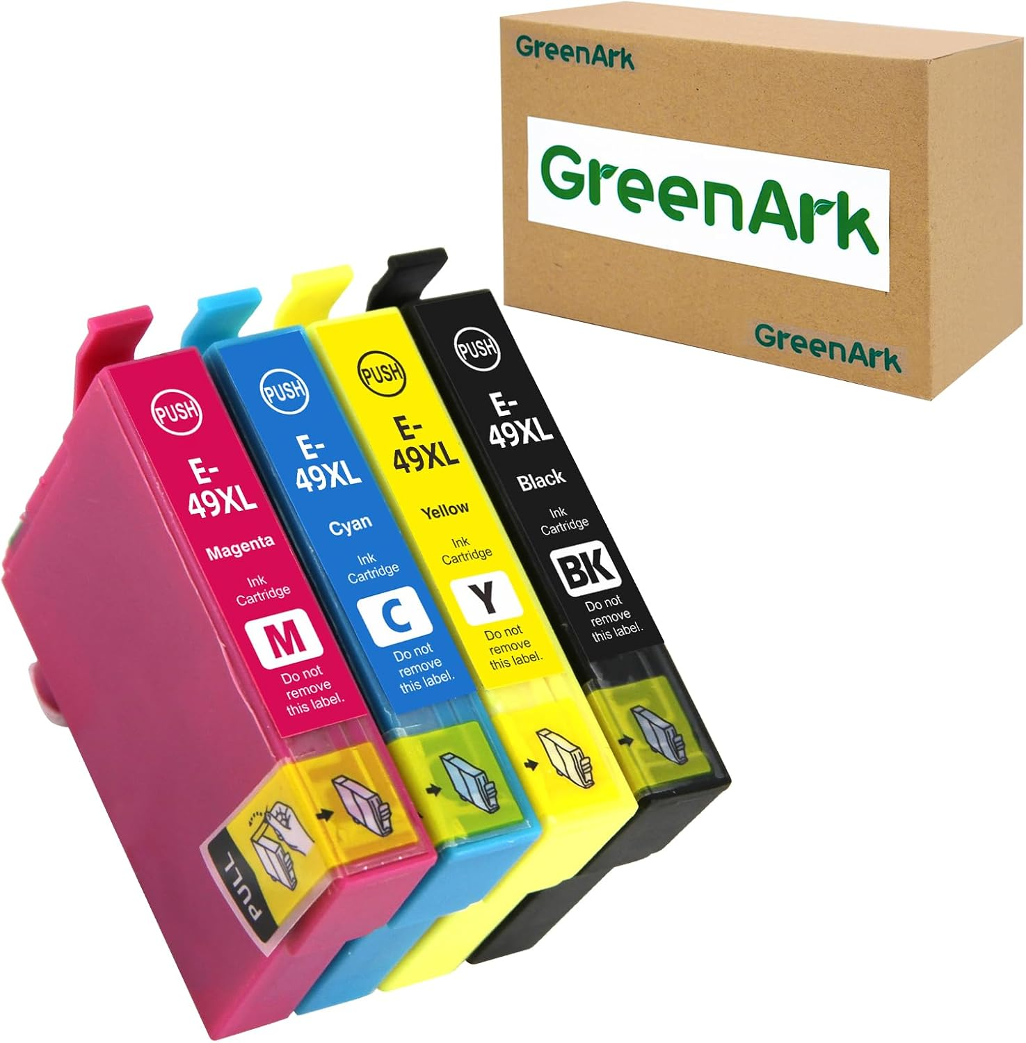Greenark 49 XL 49XL Ink Cartridge Replacement for Epson Expression Home XP-2205 XP-4205 Printer (Black, Cyan, Magenta, Yellow) image number 2