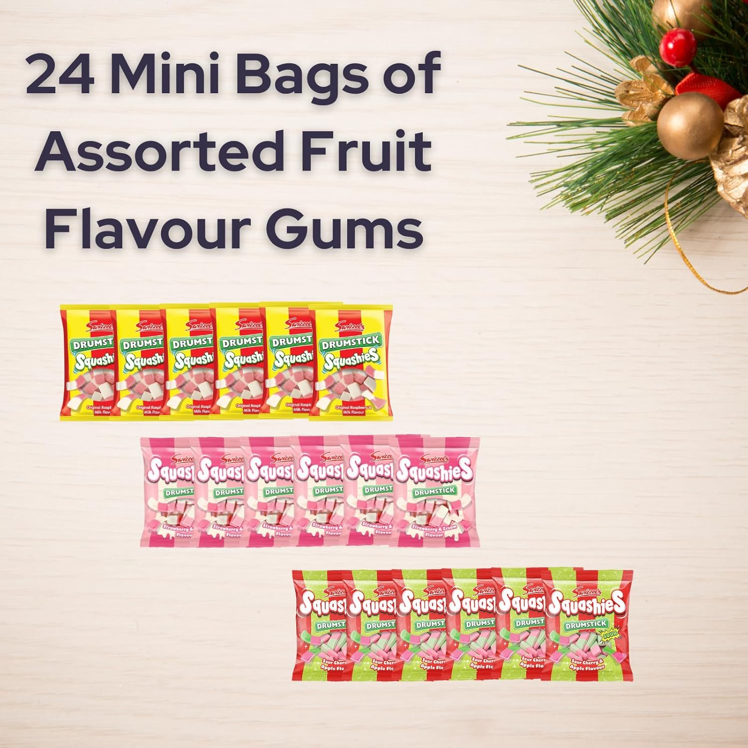 Swizzels Advent Calendar 2024 and Christmas Activity Card - 24 Bags Swizzel Sweets - Food Advent Calendar 2024, Kids Advent Calendar, Christmas Advent Calendar 2024 for Men Women Boys Girls image number 2