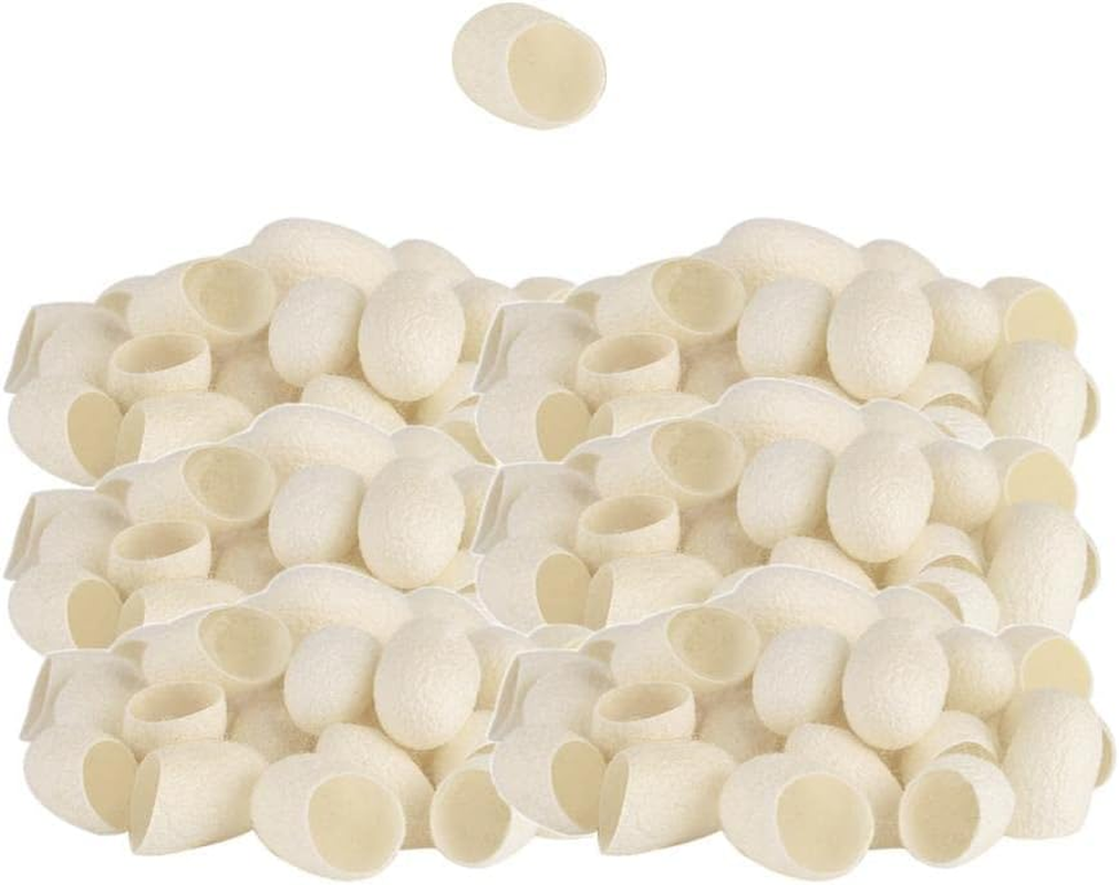 Lot 100X Natural Silkworm Cocoons Facial Scrub Balls Skin Care