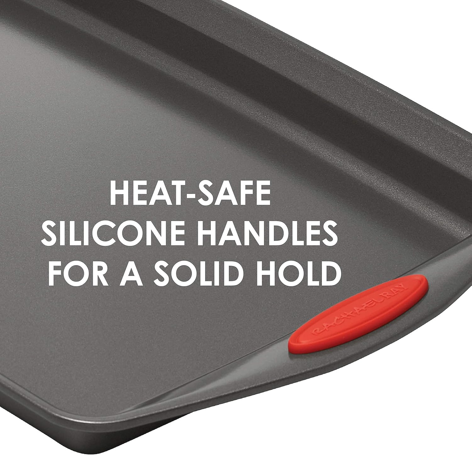 Rachael Ray Oven Lovin' Nonstick Bakeware Springform Cake Pan with Grips - 9 Inch round Cheesecake Pan, Gray image number 3