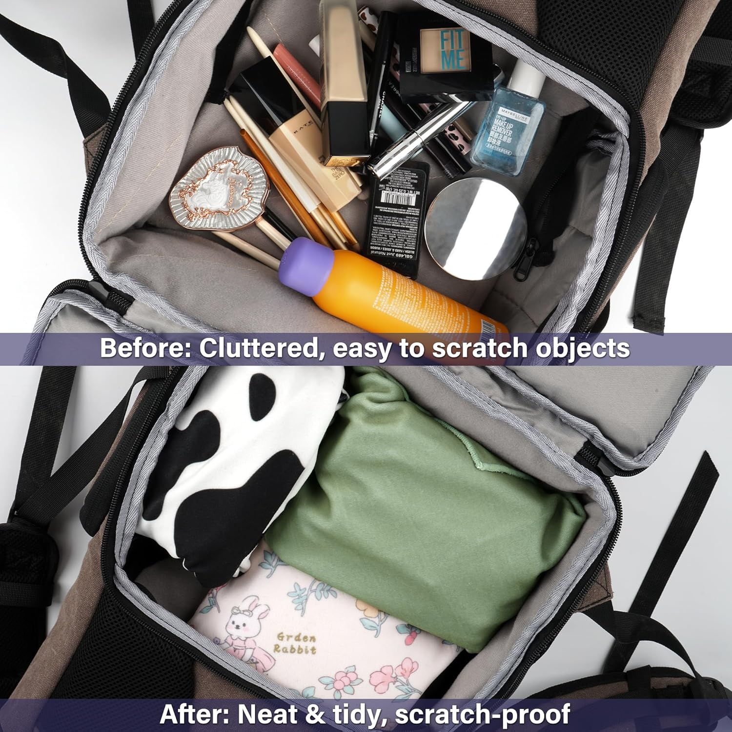 Walking Way Self-Adhesive Magic Cloth Makeup Bag, Portable Protective Cosmetic Pouch, Camera Lens Wrap, Stylish Travel Organizer for Beauty Essentials, Travel, Gifts & Daily Use