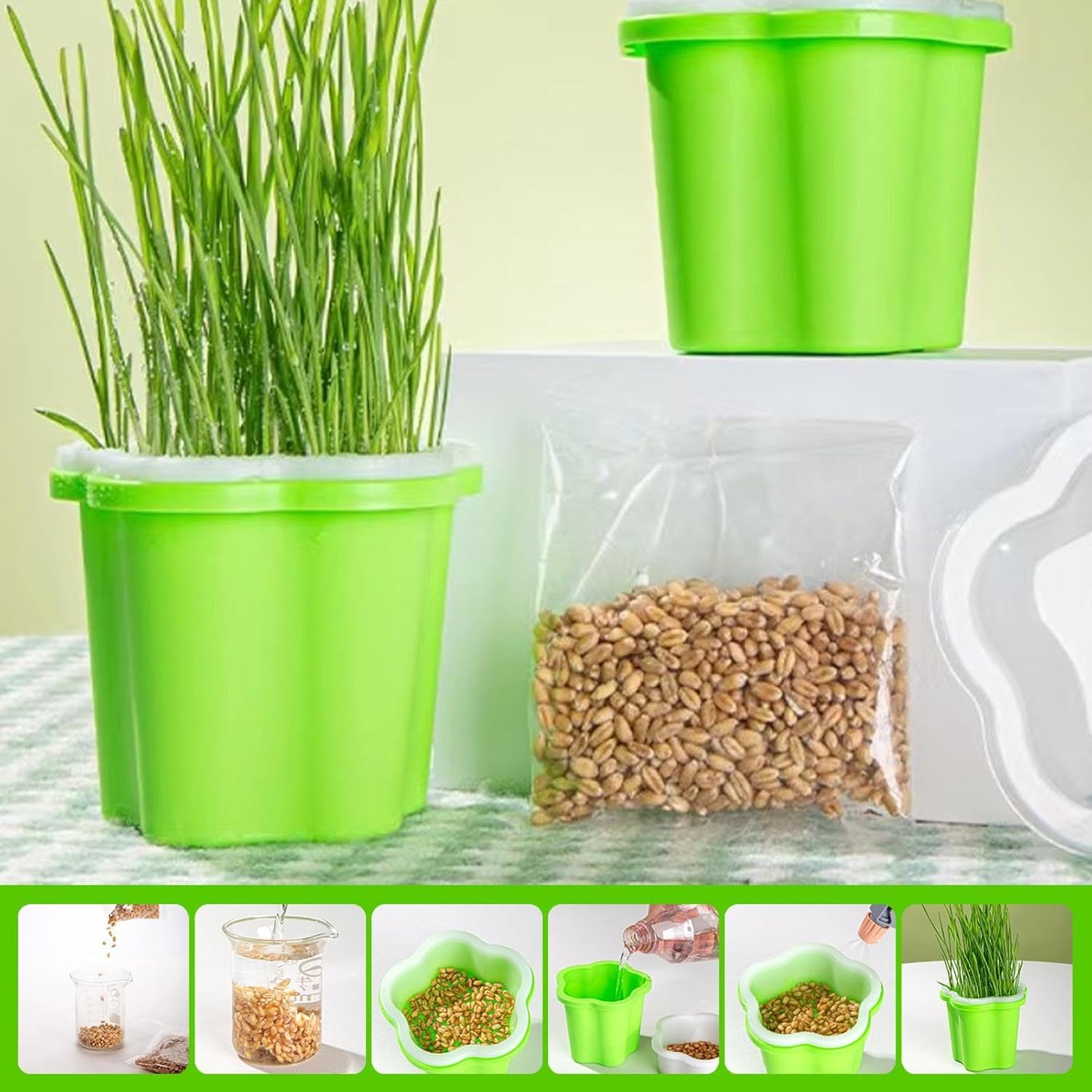 Germination Tray, Plant Tray for Seedlings | Multi-Functional Cultivation Tray | Plant Starter Tray, Reusable Seedling Planter Pot for Seedling Launching, Germination and Gardening Supplies