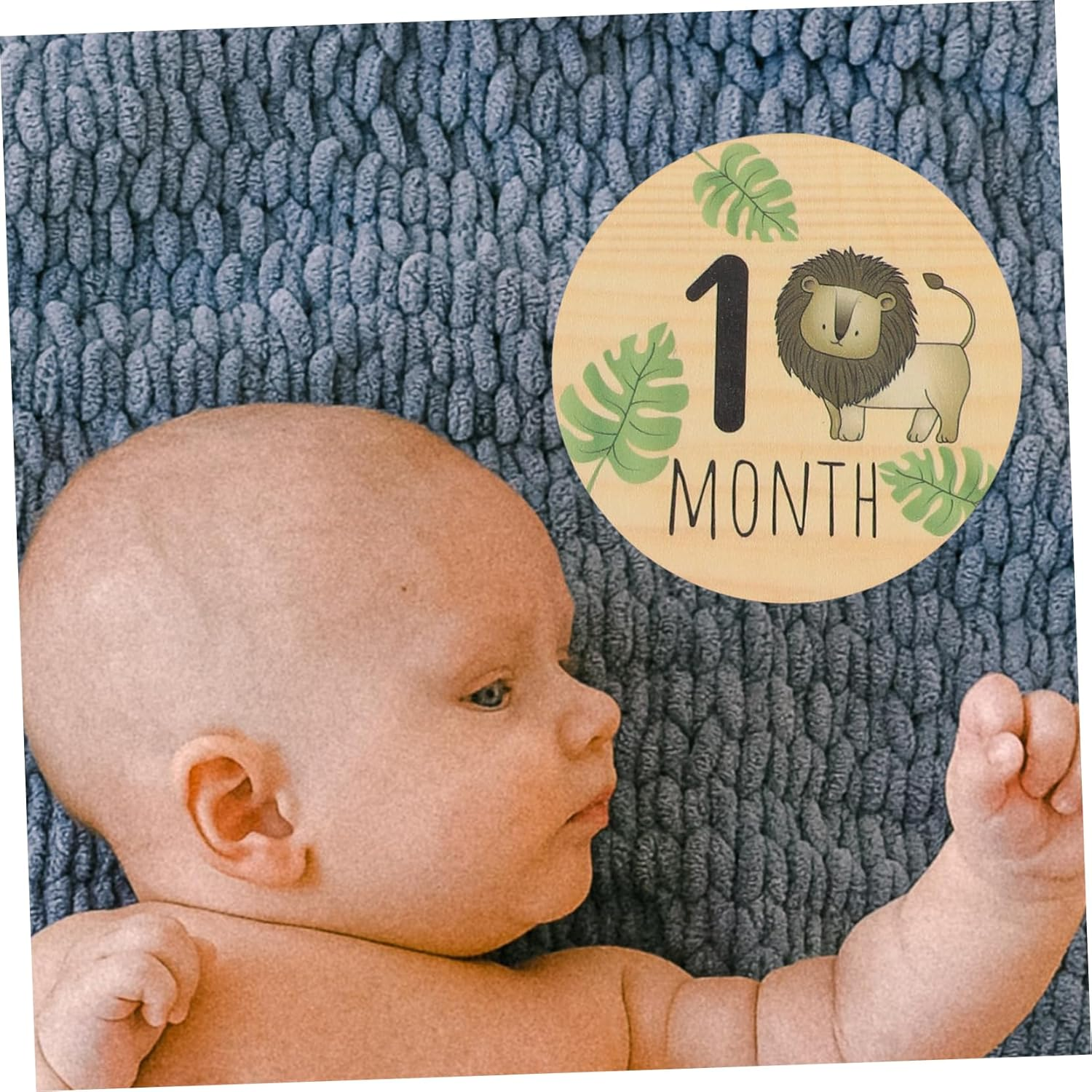 7Pcs Milestone Cards Announcement Signs for Monthly Milestones Newborn Photo Props Lightweight Safe for Boys and Welcome Sign image number 6