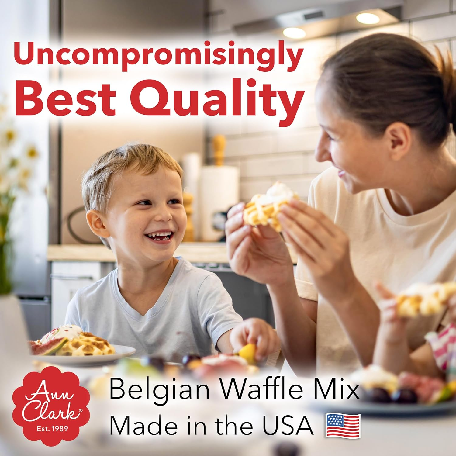 Ann Clark Gourmet Belgian Waffle Mix, 16 Oz. Made in USA image number 2