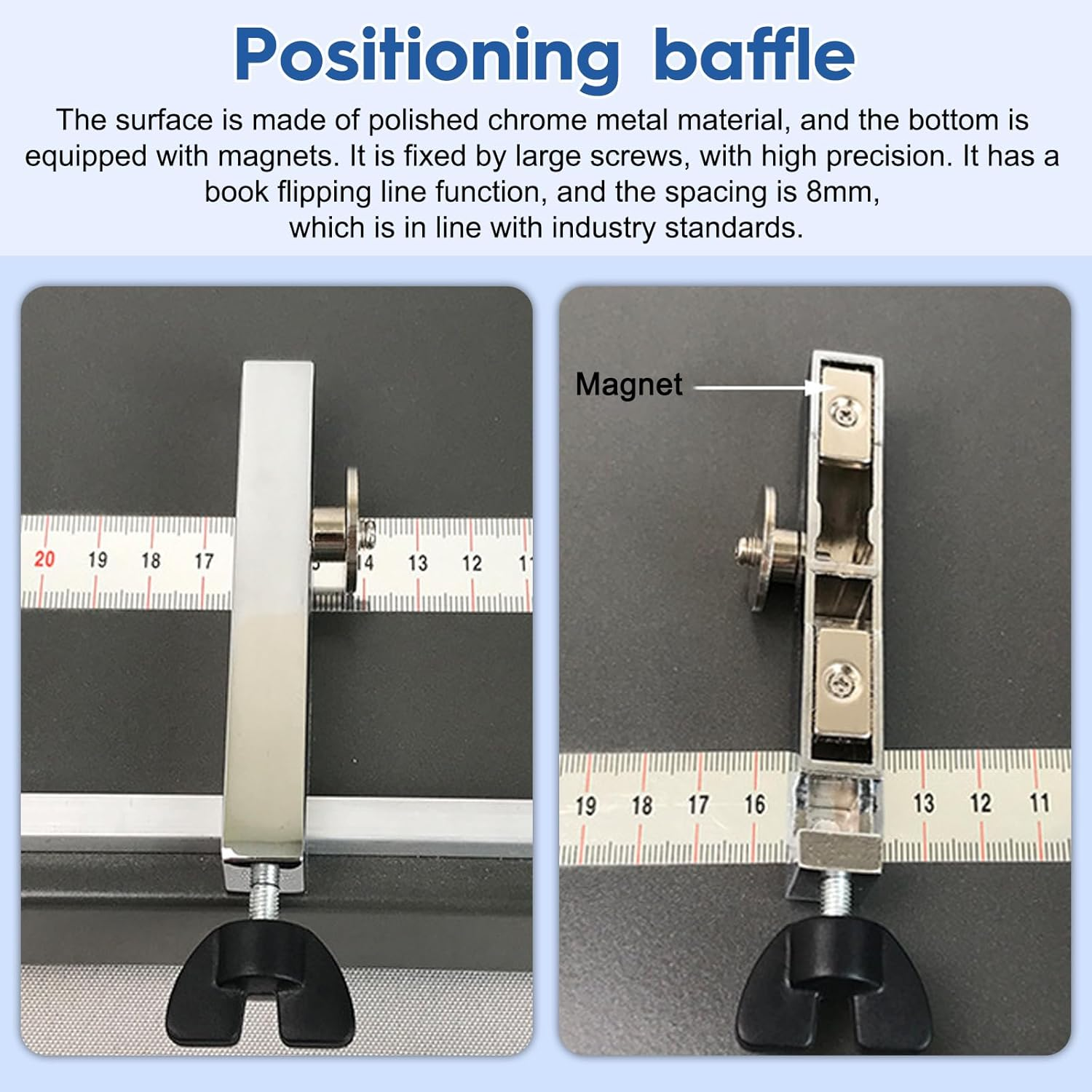 Xoxomeg 350Mm Manual Creasing Machine, A3/A4 Paper Folding Machine, Scoring Paper Creasing Machine, Desktop Heavy Duty Metal Paper Creaser for Greeting Cards Booklets Photo Papers