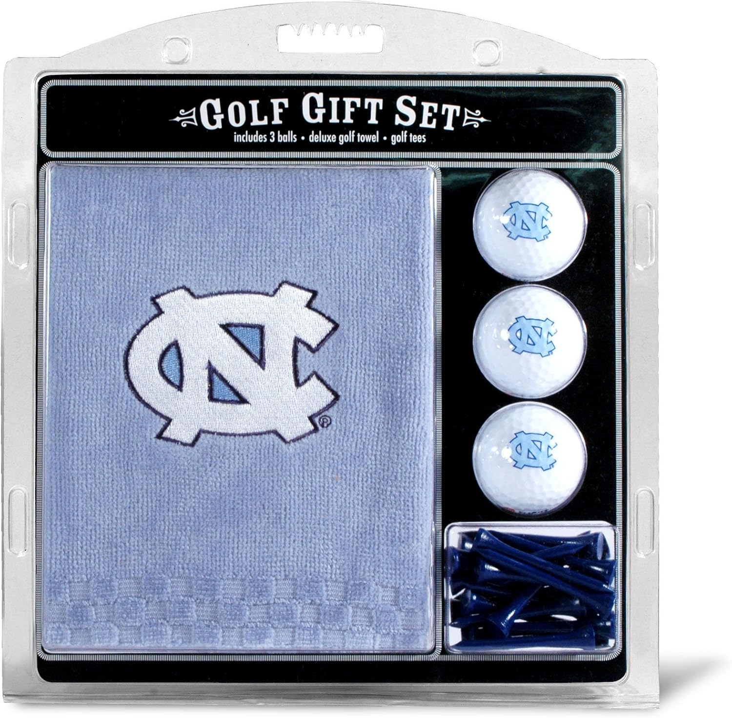 Team Golf NCAA Gift Set Embroidered Golf Towel, 3 Golf Balls, and 14 Golf Tees 2-3/4" Regulation, Tri-Fold Towel 16" X 22" & 100% Cotton image number 2
