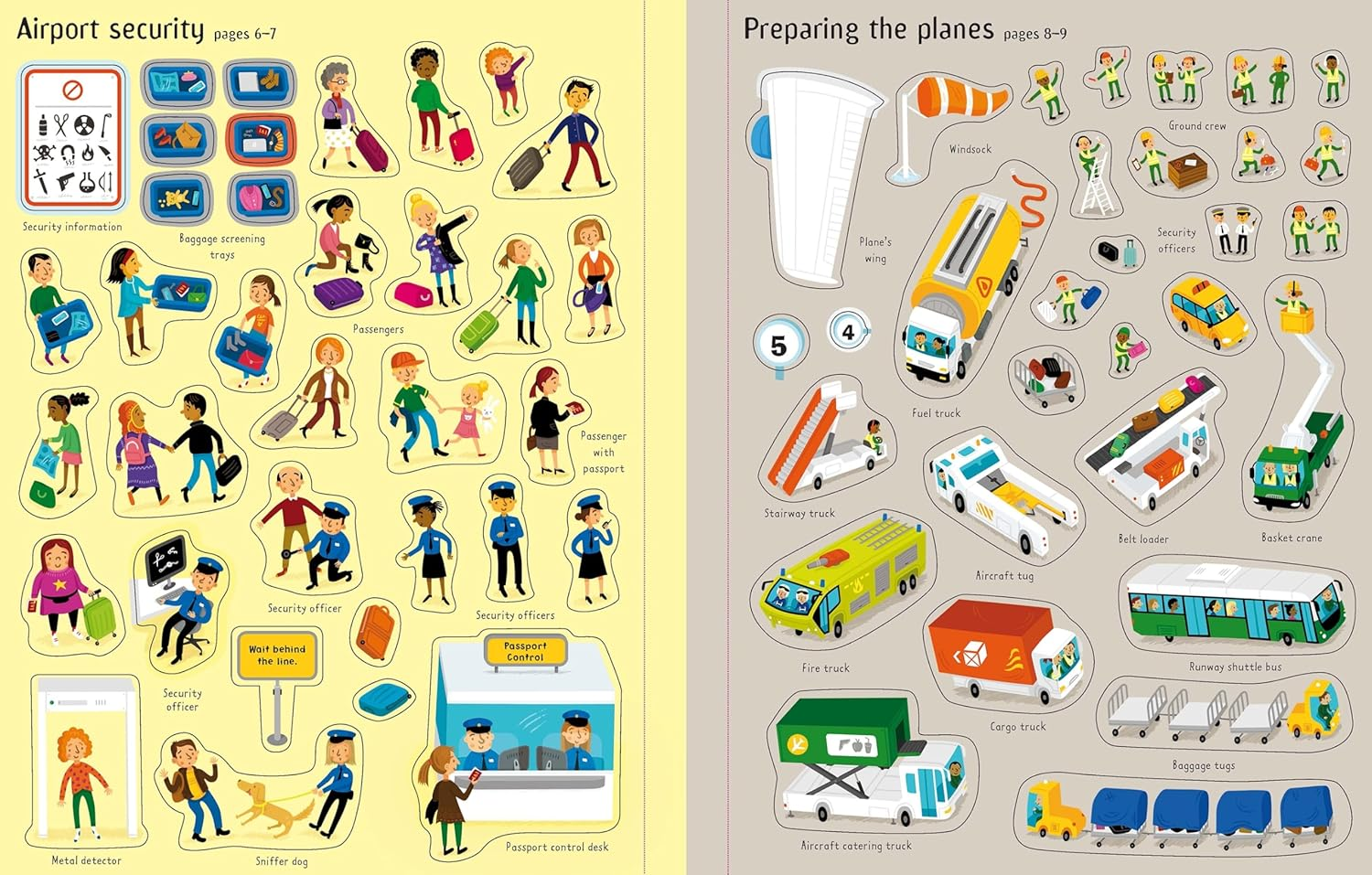 Airport Sticker and Colouring Book image number 1