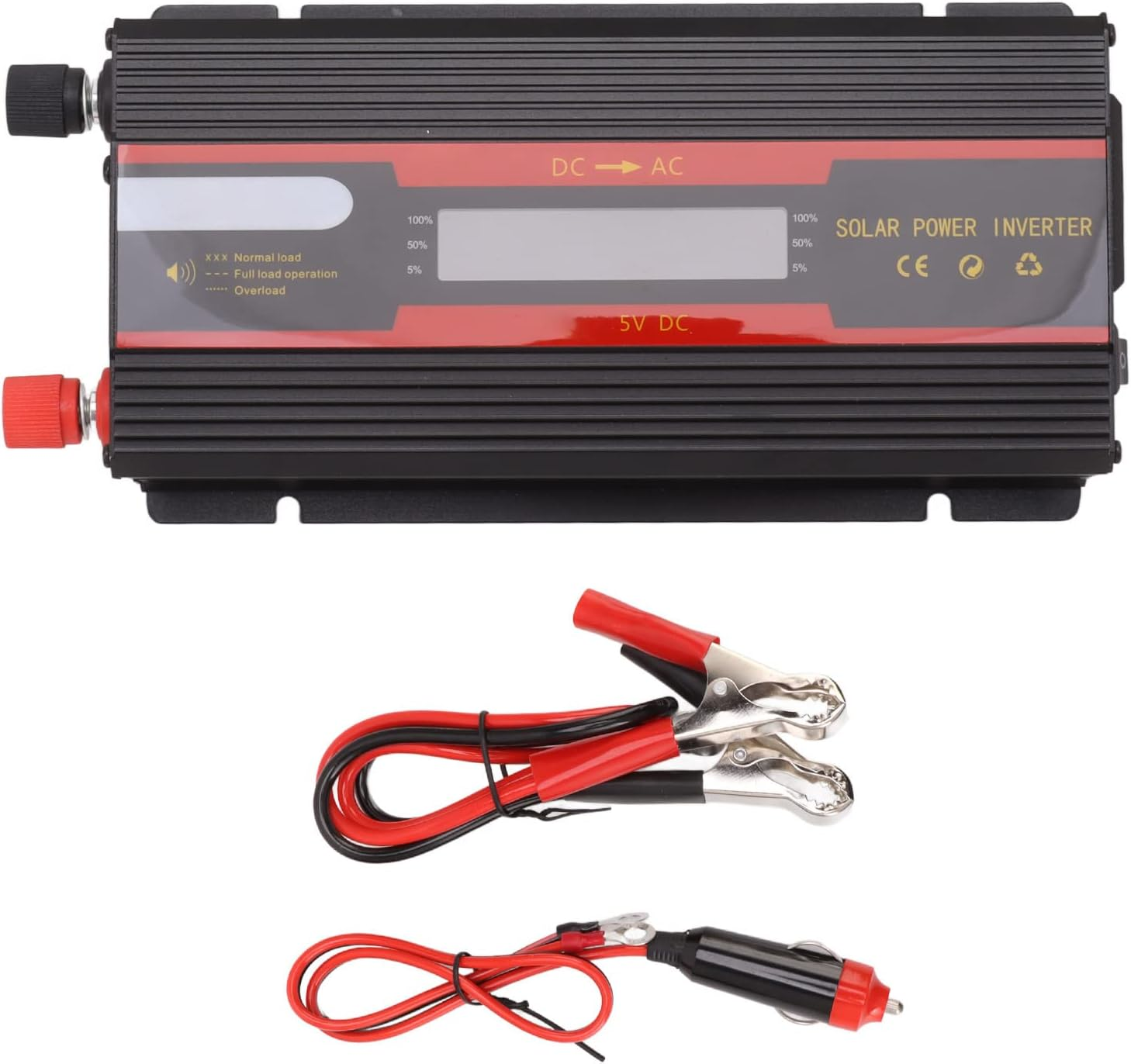 1000W Power Inverter Universal Pure Sine Wave Solar Car Inverter with LCD Display for Household Power Generation image number 2