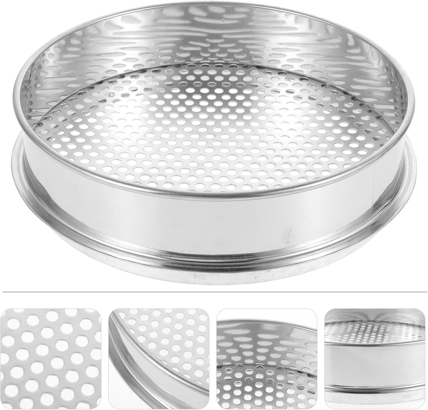 Garden Sieve Garden Riddle Soil Strainer Screen Kitchen Supply Household round Grading Sieve Gardening Tools image number 2