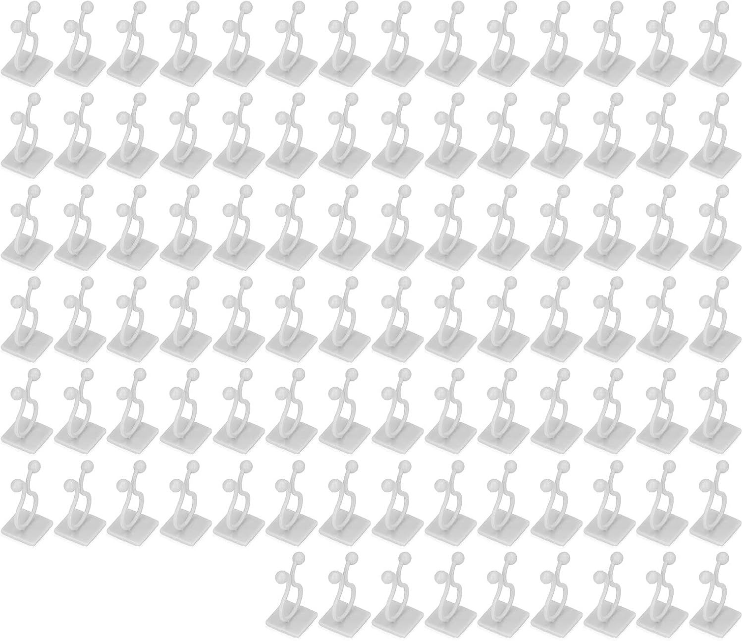 100PCS Plant Climbing Wall Fixture Wall Vines Fixing Clamp/Holder Self Adhesive Branch Fixture for Indoor Plants (White) (Green)