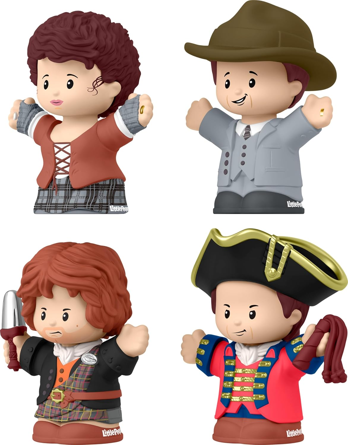 Fisher-Price Little People Collector Outlander TV Show Special Edition Set for Adults & Fans, 4 Figures in a Display Package image number 5
