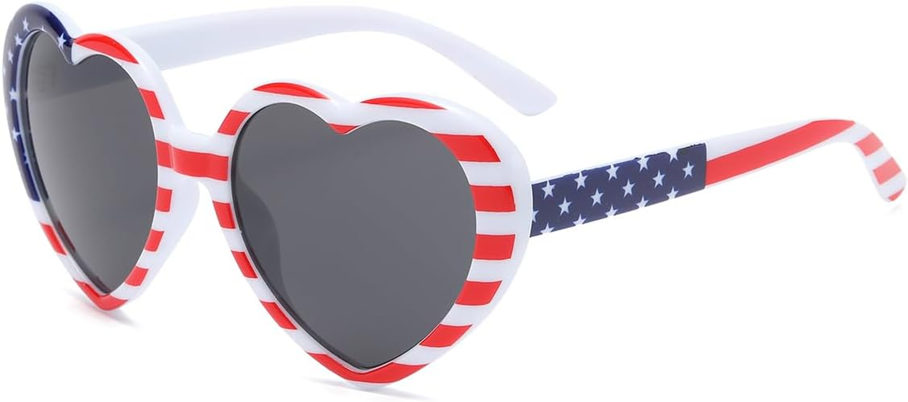 JOVAKIT Polarized Heart Shaped Sunglasses for Women Vintage Fashion Lovely Retro Oversized Eyeglasses UV400 Protection Lens