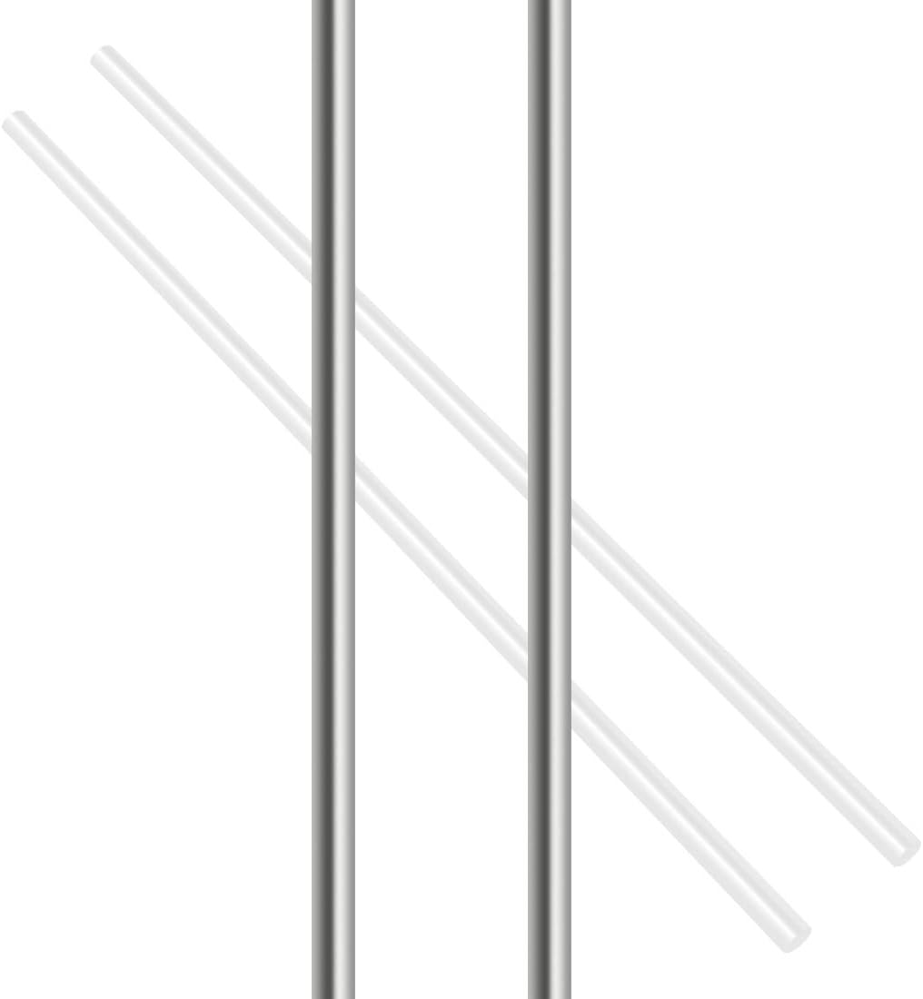 Swpeet 2Pcs 1/4 Inch Stainless Steel Solid round Rod Lathe Bar Stock Kit, Diameter 5Mm Length 356Mm, Perfect for Various Shaft, Miniature Axle, Model Plane, Model Ship, Model Cars (6.35Mm&times;356Mm) image number 5