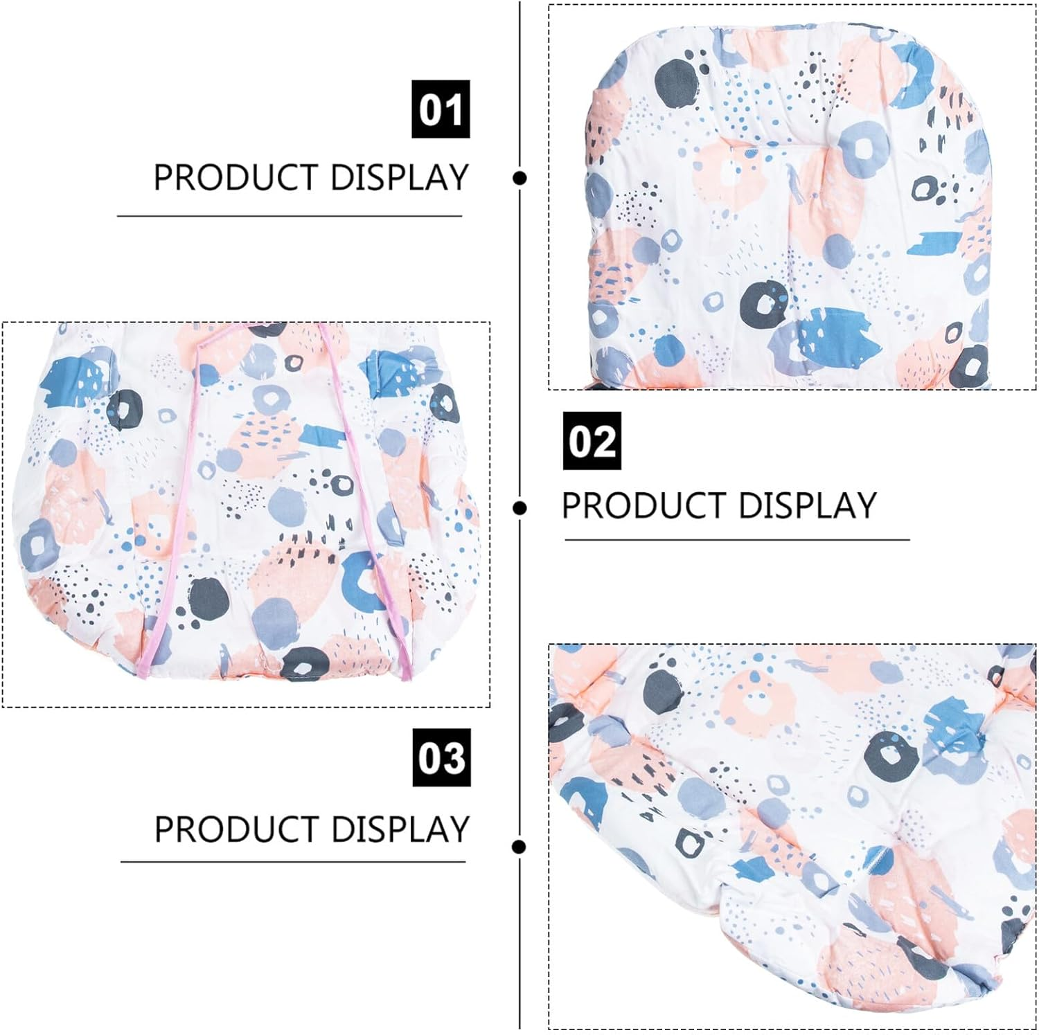 Beaupretty Colorful Stroller Cushion Pad Soft Cotton Seat Liner for Prams and Dining Chairs Warm Cart Insert for Travel and Outdoor Use Breathable Seat Support Cushion for Newborns