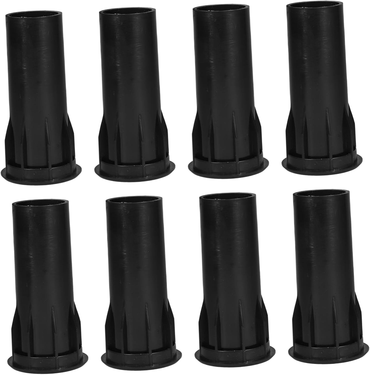 OSALADI 8Pcs Inverted Tube Speaker Port Tubes for Subwoofer Bass Enhancement Black Plastic Construction Easy Install