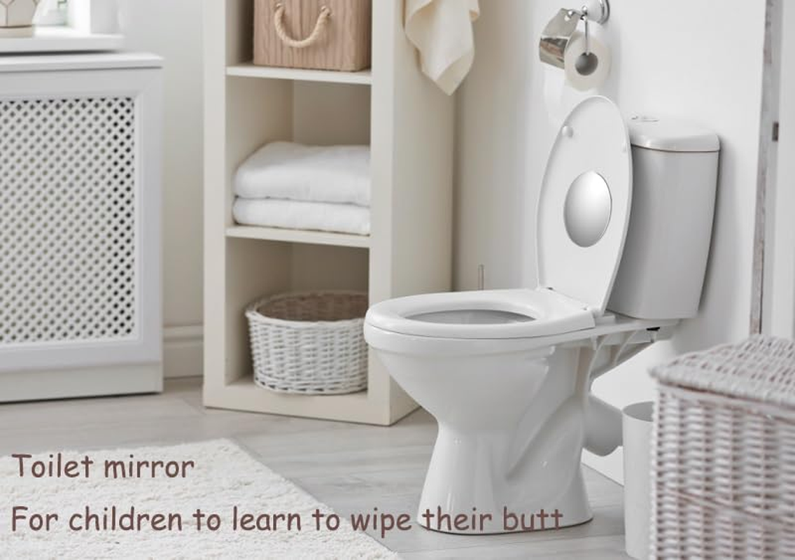 Toilet Mirror for Wiping Potty Training Kids Compact and Convenient Bathroom Mirror for Easy Viewing Shatterproof Fog-Free Design Ideal for Personal Grooming & Daily Use image number 3