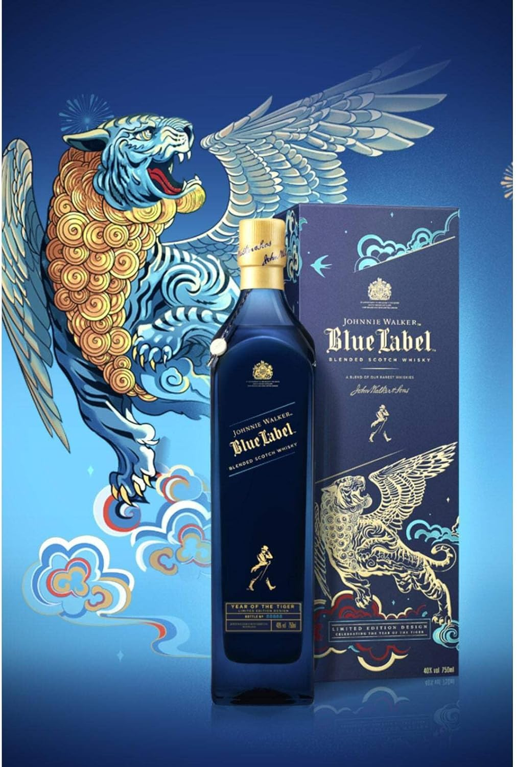 Johnnie Walker Blue Label Zodiac Collection Year of the Tiger Blended Scotch Whisky 750Ml