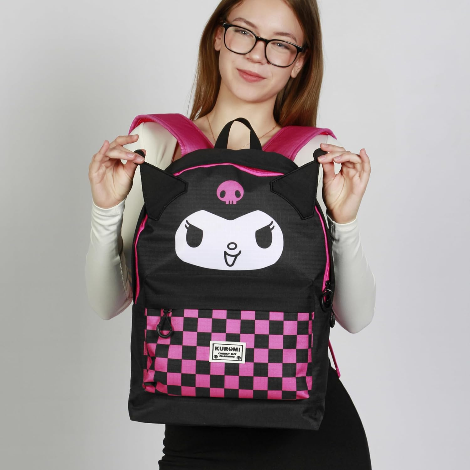 Karactermania Unisex Urban Fan Hs Backpack 2.2 Sanrio FAN HS Backpack 2.2 Vichy Pattern Backpack - Black image number 2