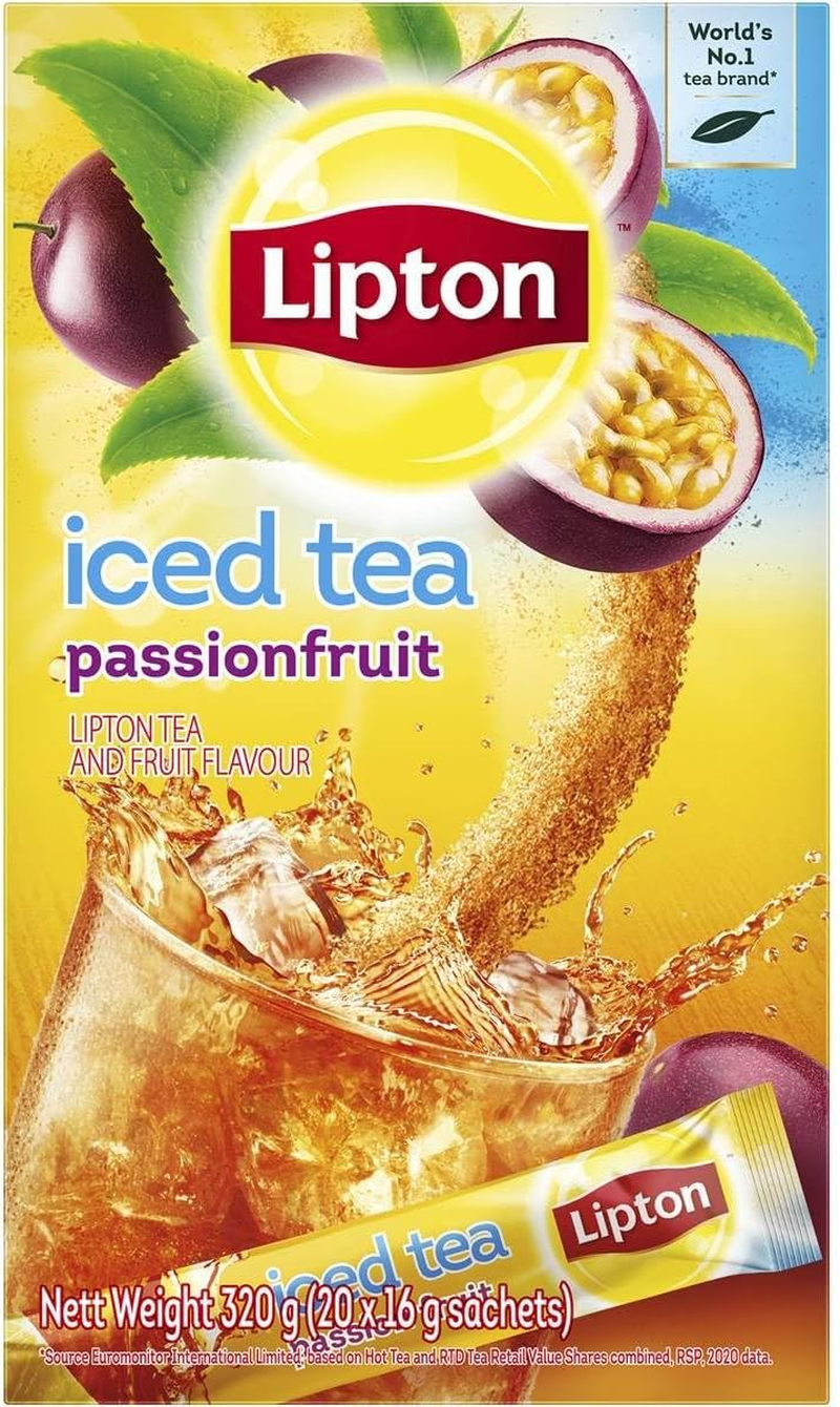 Lipton Iced Tea Passionfruit Sachets, 20 Bags image number 2