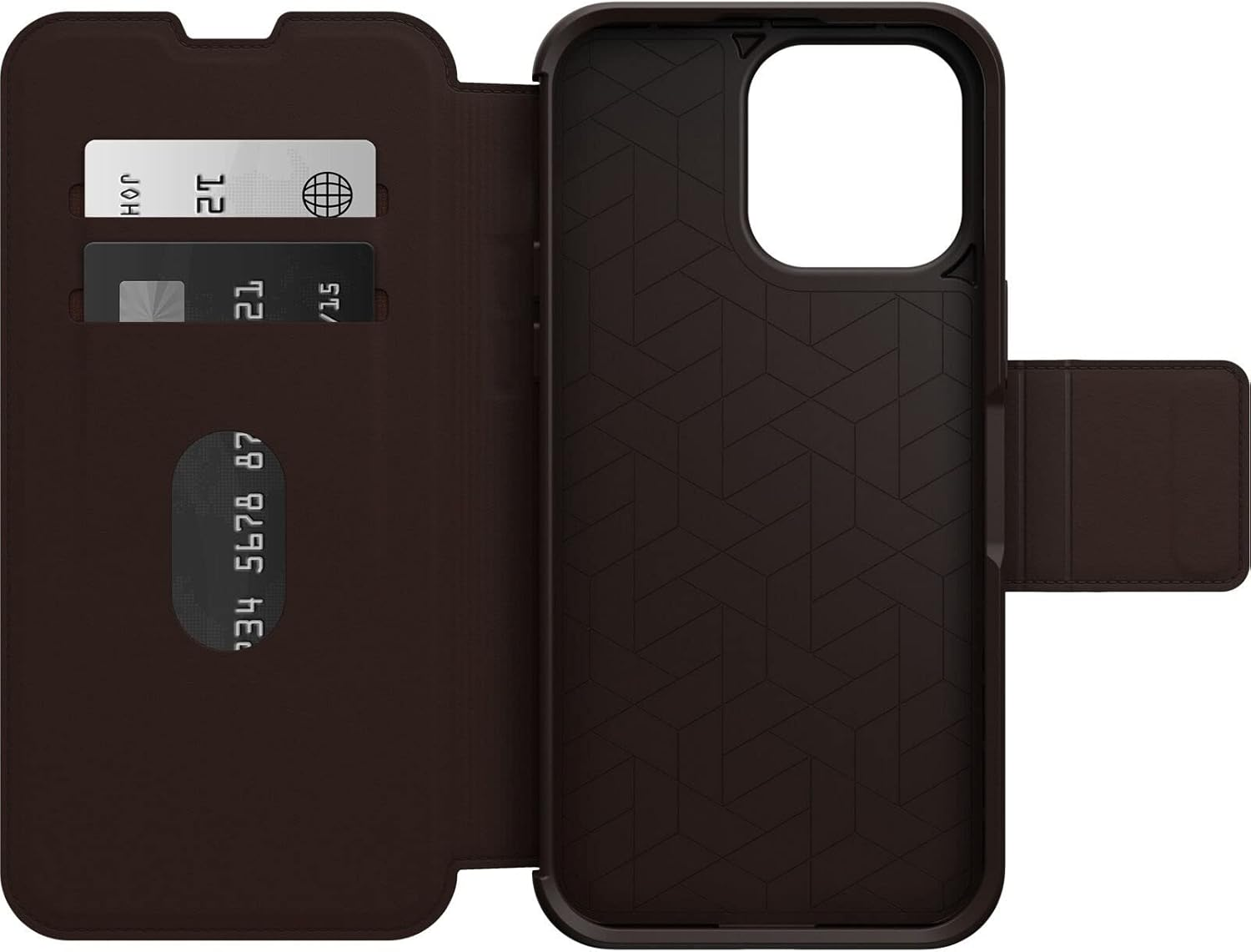 Iphone 14 Pro Max Strada Series Case, Espresso (Brown)
