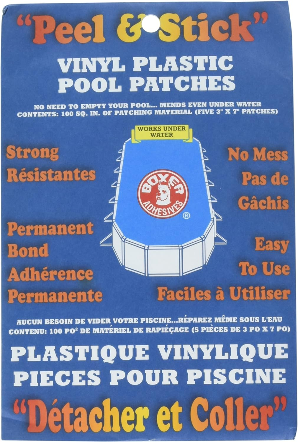 Boxer Peel&Stick 200Sq in Vinyl Plastic Pool Patch