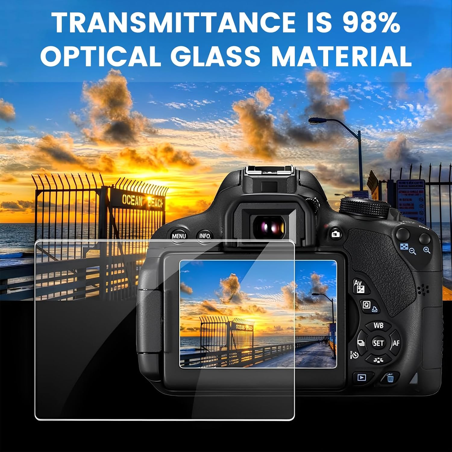 Pack of 3 Camera Tempered Film, Compatible Screen Protector for Sony Alpha A6700 Camera, Protective Glass Film, HD Clear Screen Protector image number 2