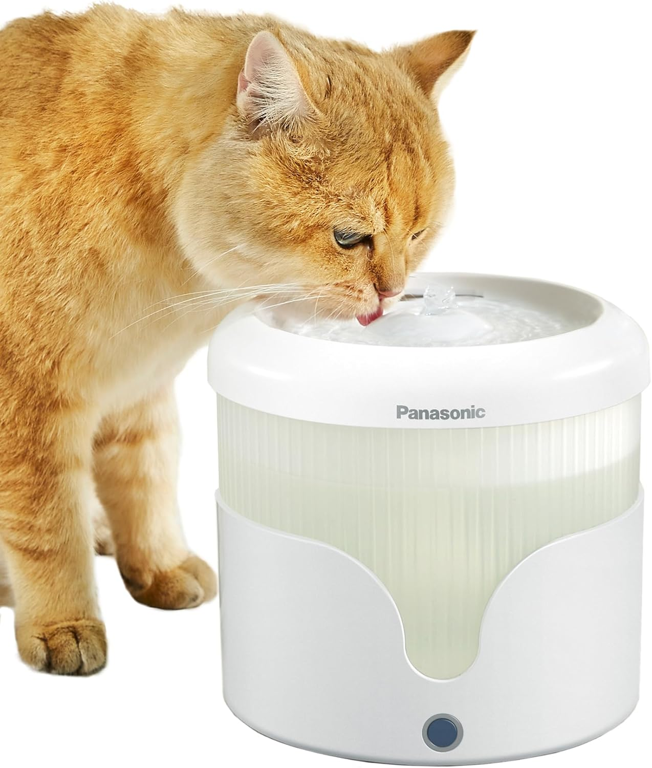 Panasonic CP-JNW01CW Pet Water Fountain for Cats and Small and Medium Dogs, 1.9L, 4 Layer Filtration, Ultra Quiet, 2 Drinking Modes, White