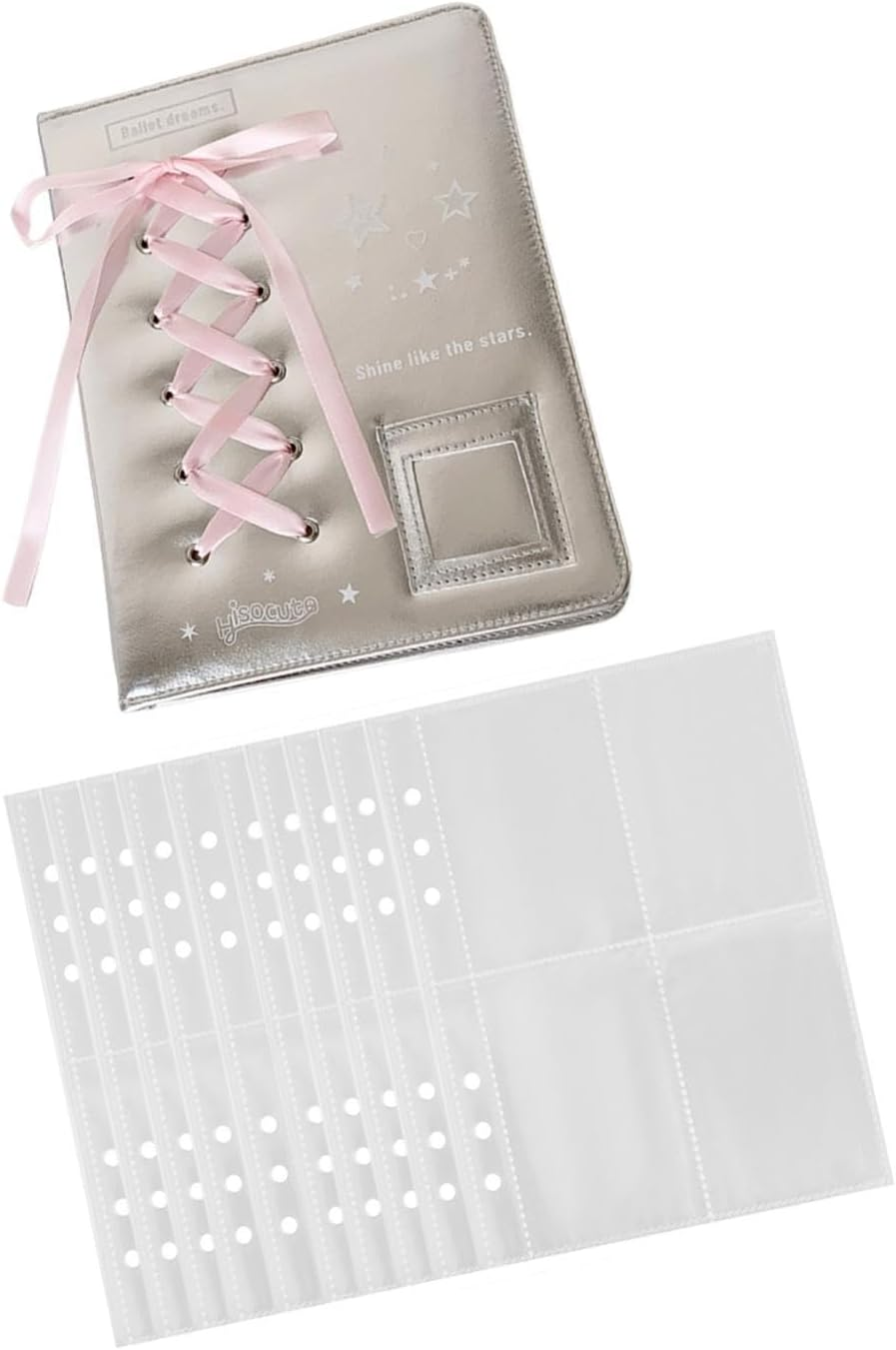 Photo Album Picture Albums Craft Memory Book Card Binder Card Album for Wedding Valentines Family Vacation Pictures Gift image number 6