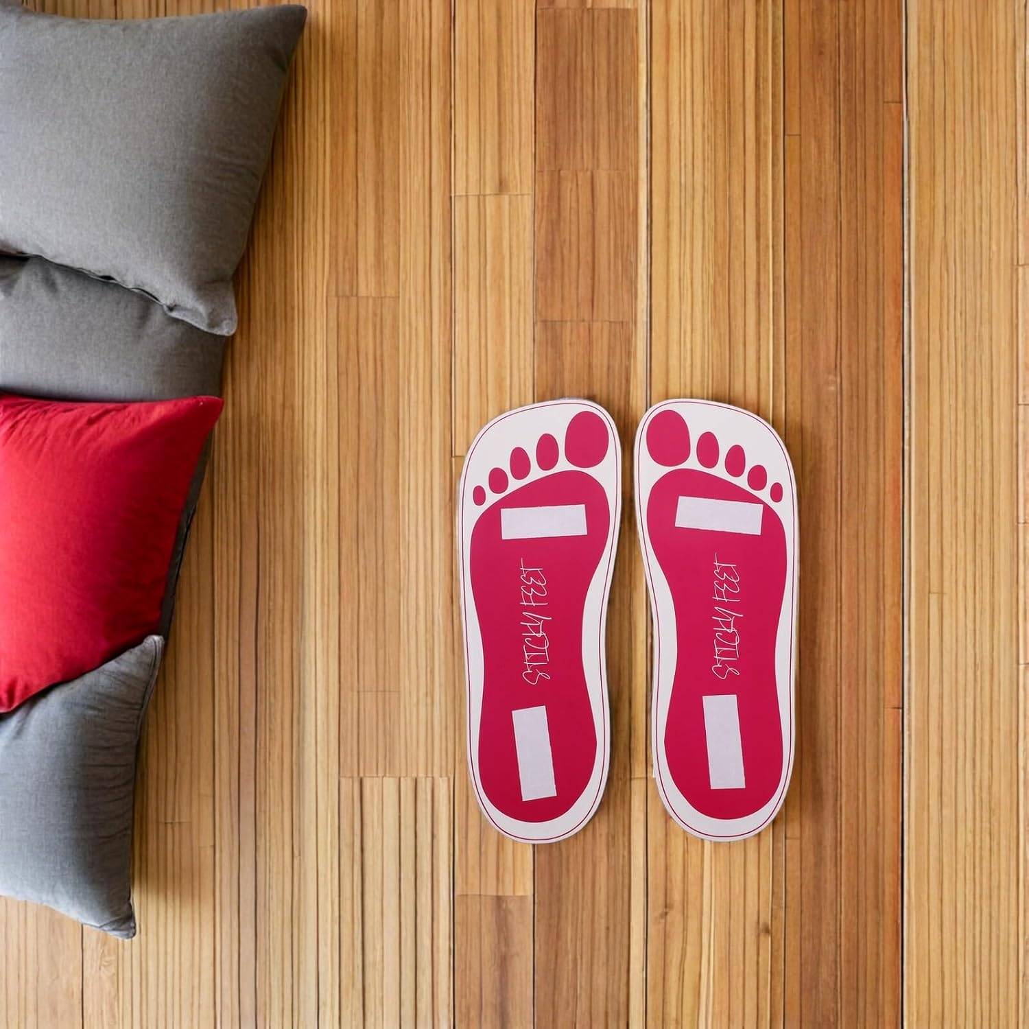 WRITWAA 25 Pairs Disposable Self-Tanning Foot Pads Spray Tan Sole Protectors Sticky Feet Spa Accessories for Sunless Tanning Party Use image number 1