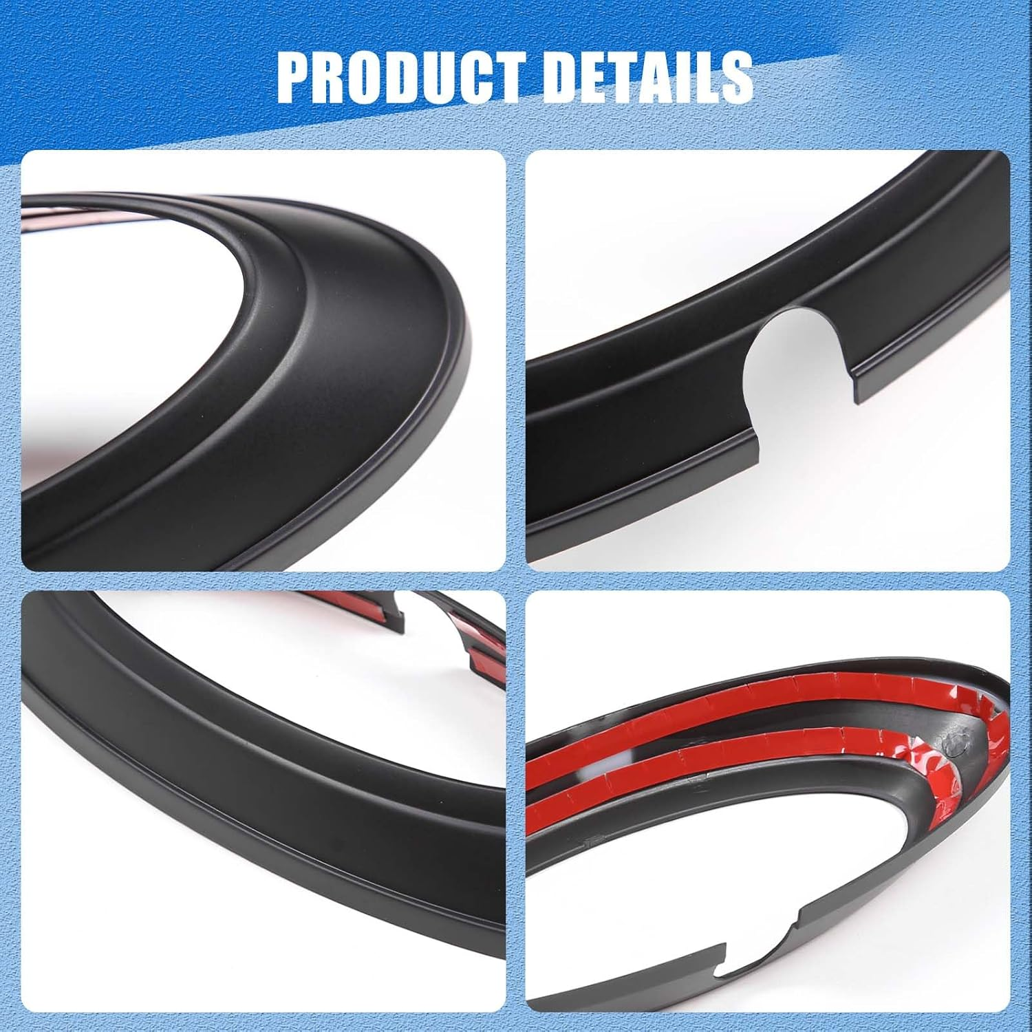 Yinaniutos Tailgate Emblem Frame Trim Compatible with Ford Ranger 2015-2021 Accessories | ABS Plastic Rear Logo Trim Cover | 1PC Set (Matte Black) image number 3