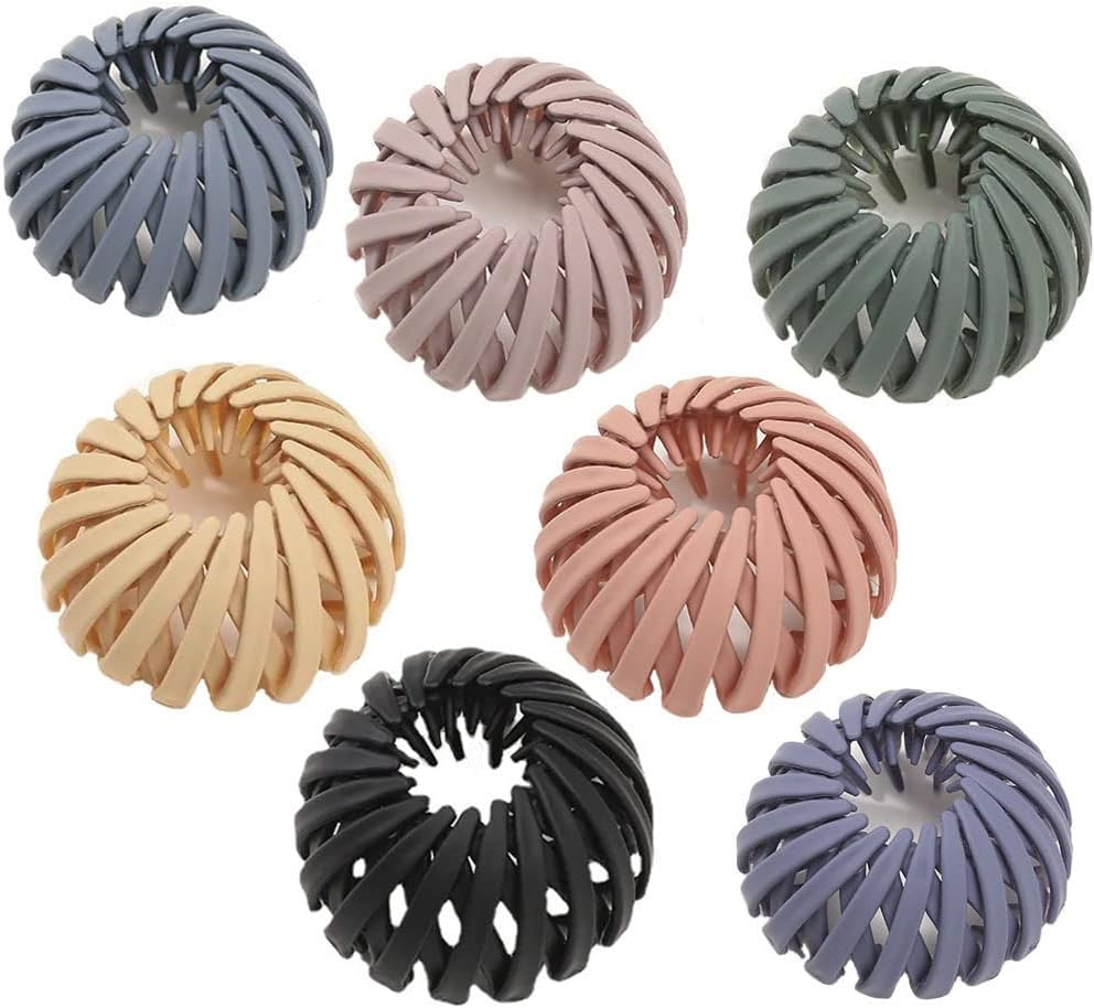 7Pcs Birds Nest Hair Clips,Bird Nest Plate Hairpins,Bird Nest Hair Clip Velvet Ponytail Holder,Bird Nest Hair Clip round Hairband,Bird Nest Velvet Hair Clip,Bird Nest Hair Clip Velvet Ponytail Holder