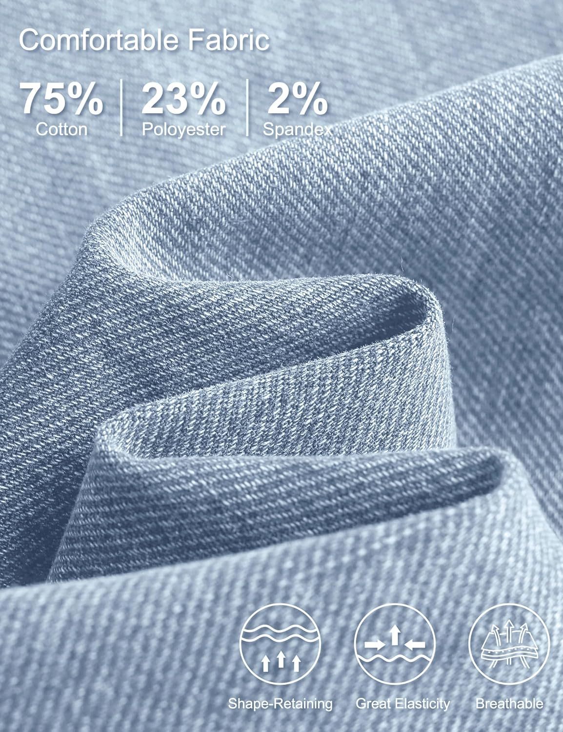 Maternity Jeans for Women Pregnancy Bootcut Jeans Mid-Rise Flare Denim Maternity Pants with Pockets image number 3