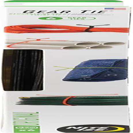 Nite Ize GTPP32-01-R8 Gear Tie Propack Reusable Rubber Twist Tie, 32-Inch, Black