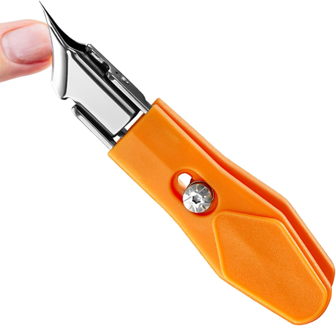 Wesleyyy Curved Nail Clippers, Portable Toenail Trimmer, Precision Nail Clippers with Anti-Slip Grip for Salon Manicure Pedicure Home Travel Tool Women Seniors Kids