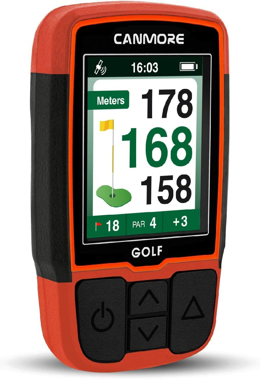 CANMORE Handheld Golf GPS HG200 - Water Resistant Full-Color Display with 41,000+ Essential Golf Course Data and Score Sheet - Free Courses Worldwide and Growing (Orange) image number 5