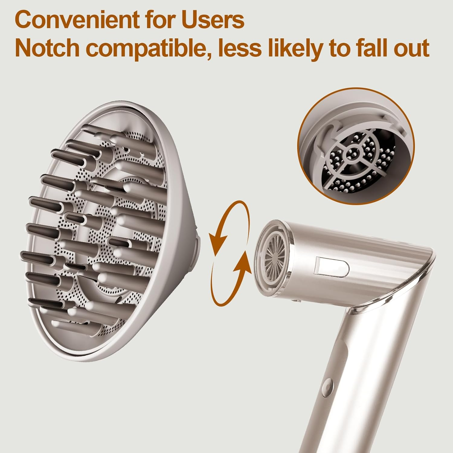 ZEPHBLOW Diffuser Attachment for Shark Flexstyle, Curl-Defining Diffuser Nozzle Compatible with Flex Style Blow Dryer Styler, Styling Tool for Wavy Curly Coily Hair image number 2